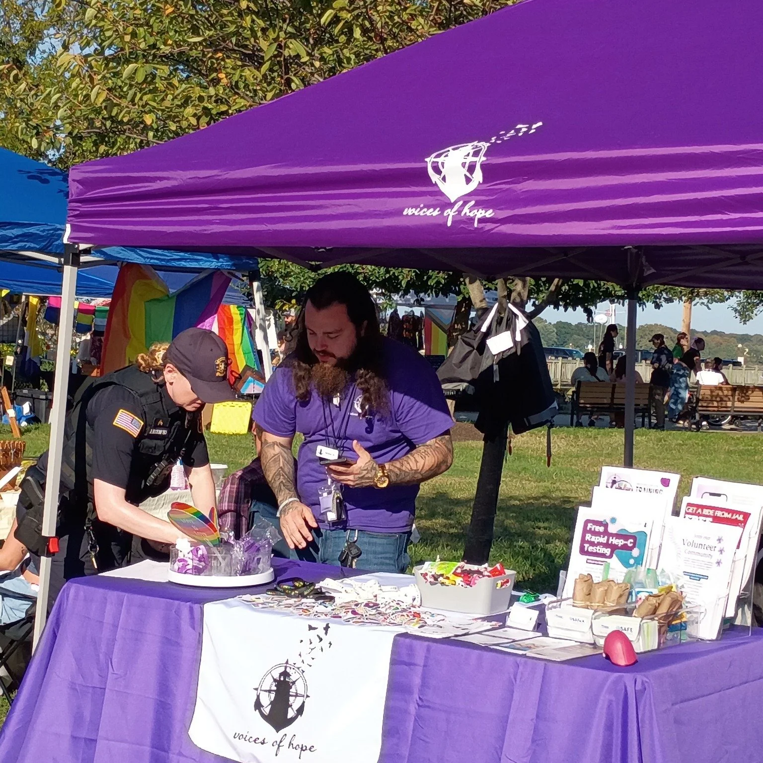 🏳️&zwj;🌈✨ Voices of Hope at UCB Pride Saturday! ✨🏳️&zwj;🌈

This past weekend, Voices of Hope was proud to be part of UCB Pride Saturday in Harford County&mdash;a beautiful celebration of love, identity, and community! 💜

Our team hosted a table 
