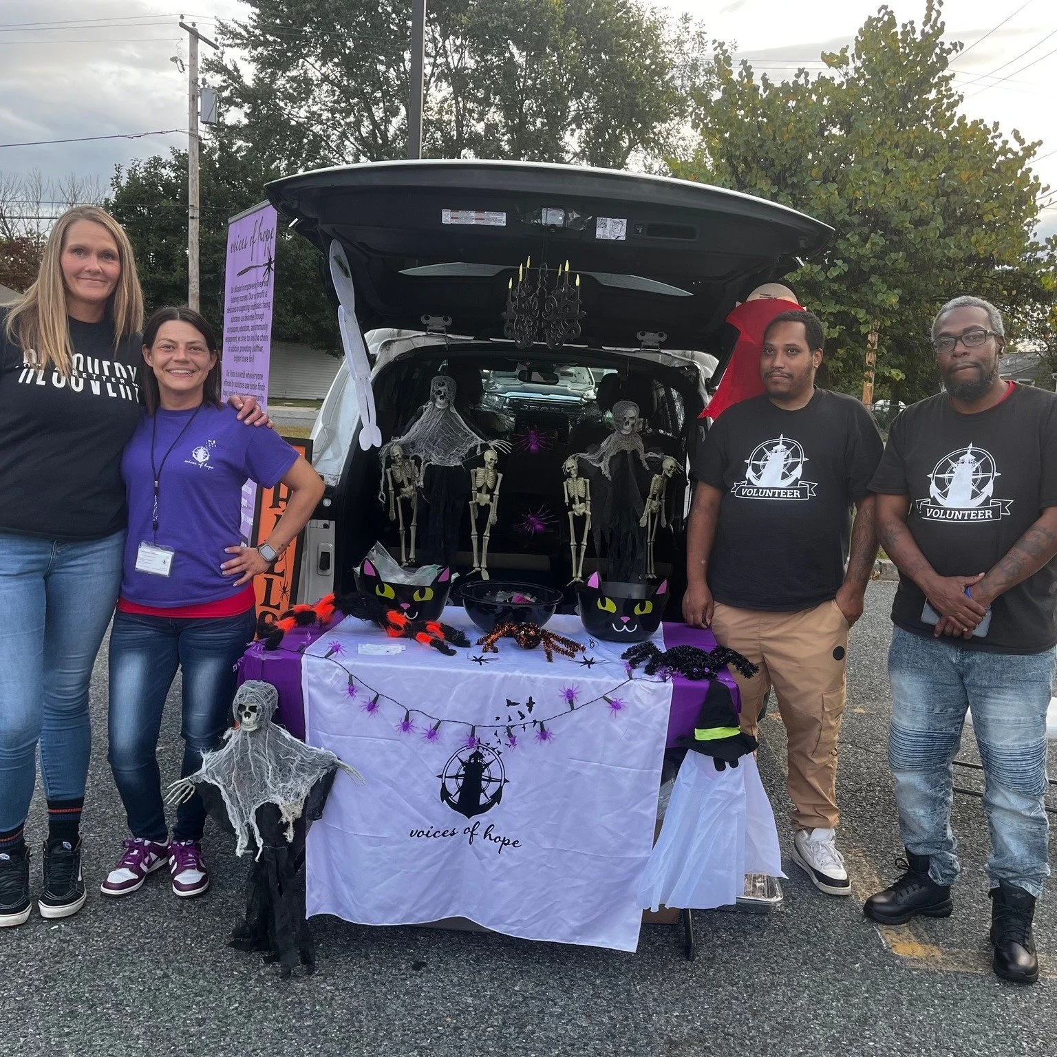 👻TRUNK OR TREAT!!! 🕸

🎃 We had such a great time at this year&rsquo;s Trunk or Treat! Voices of Hope was so honored to be part of all the fun &mdash; from the creative costumes to the spooky trunks, it was an incredible evening.🧡

It was truly a 