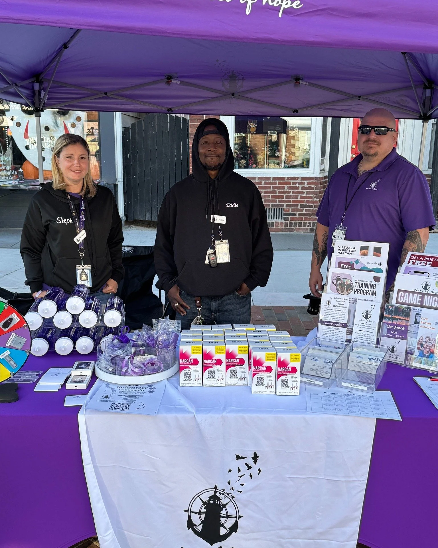 💜 What a Finale! 💜

We had such a wonderful time at the final First Fridays of the year! Thank you to everyone who stopped by the Voices of Hope table &mdash; whether you came to chat, share your story, ask questions, or simply say hello. 🫶

We tr