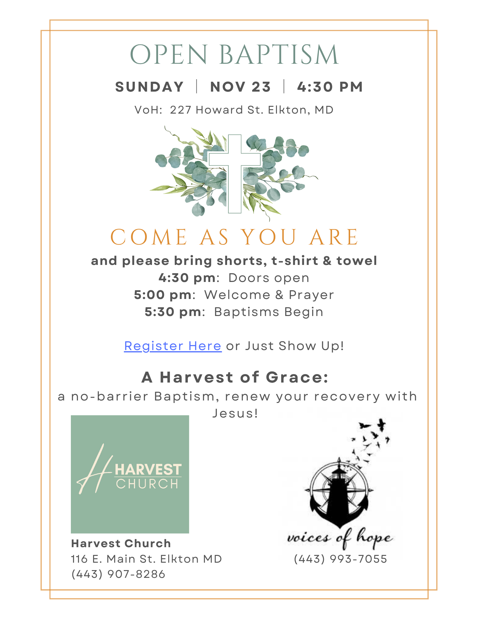 Harvest of Grace Baptism