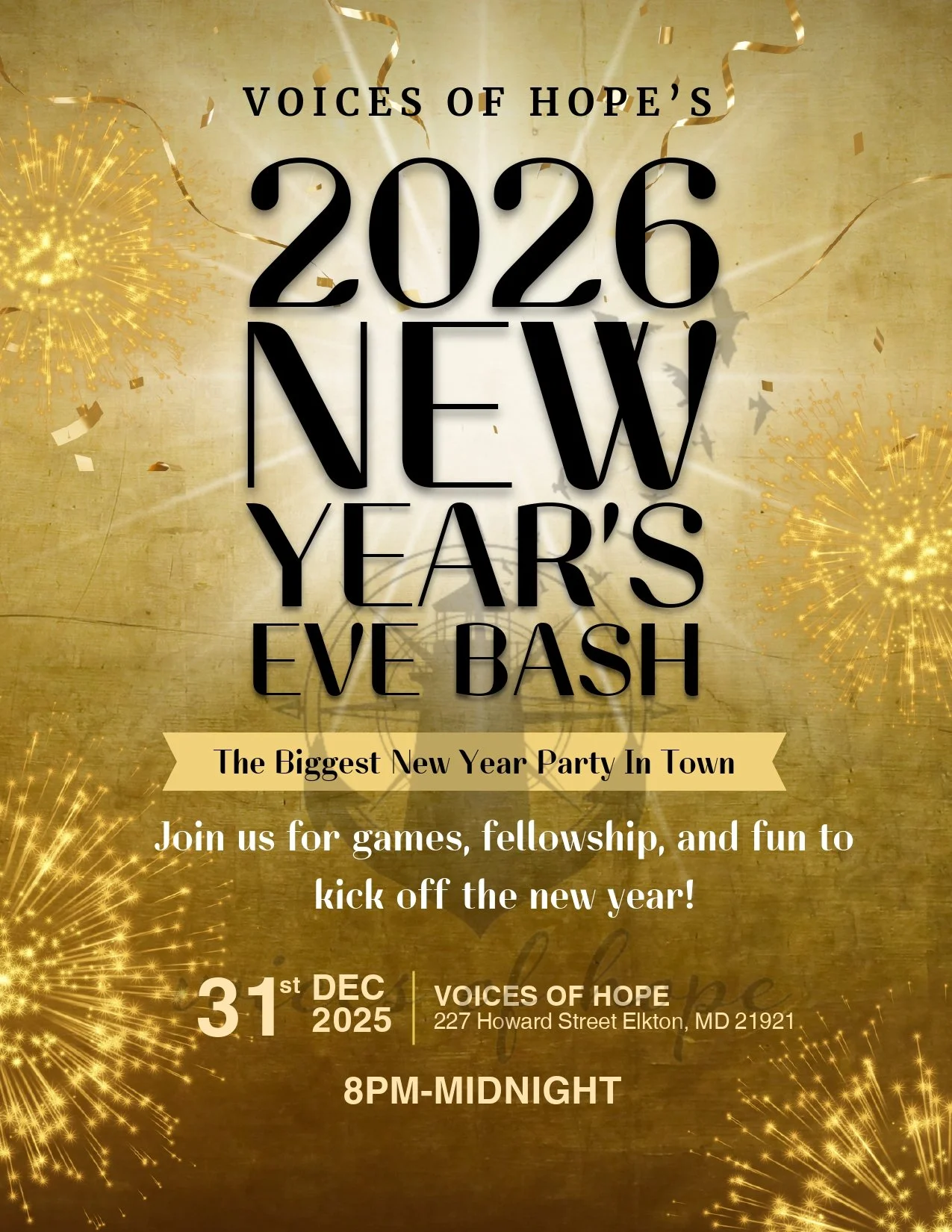 Voices of Hope New Year’s Eve Bash!