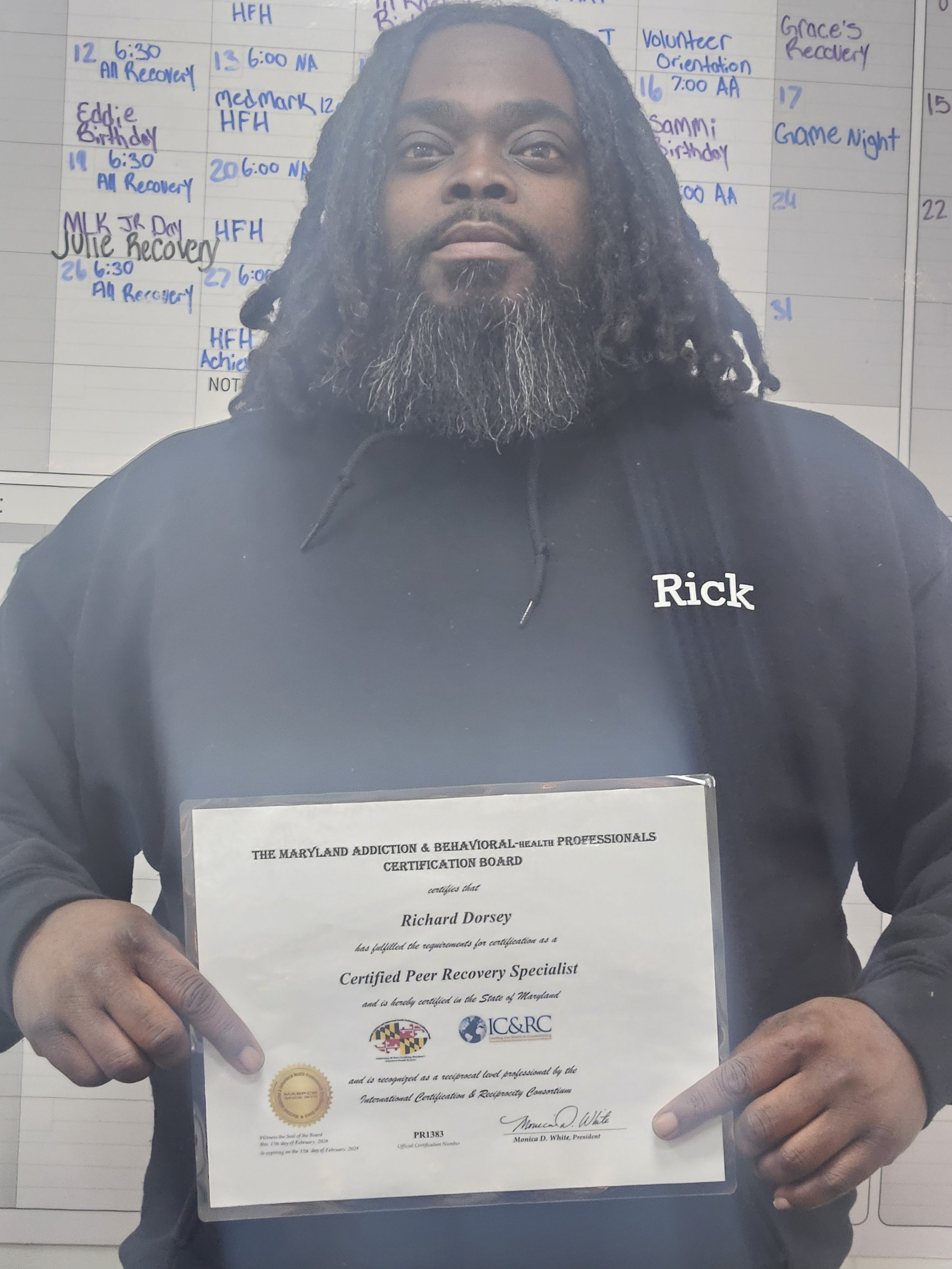 From Exploration to Purpose: Celebrating Richard “Rick” Dorsey’s CPRS Certification