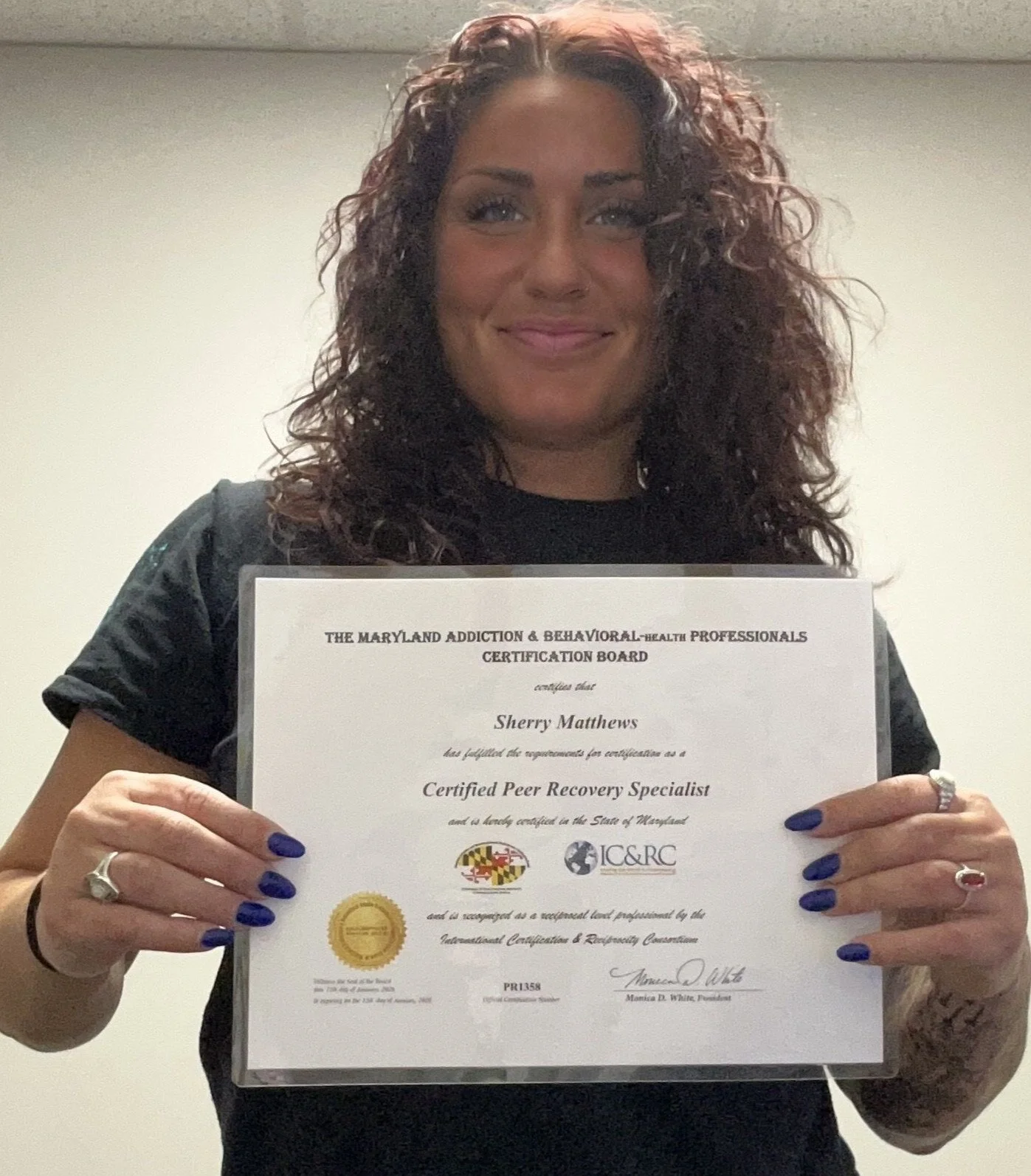 From Surviving to Serving: Sherry Matthews’ Journey to Becoming a Certified Peer Recovery Specialist