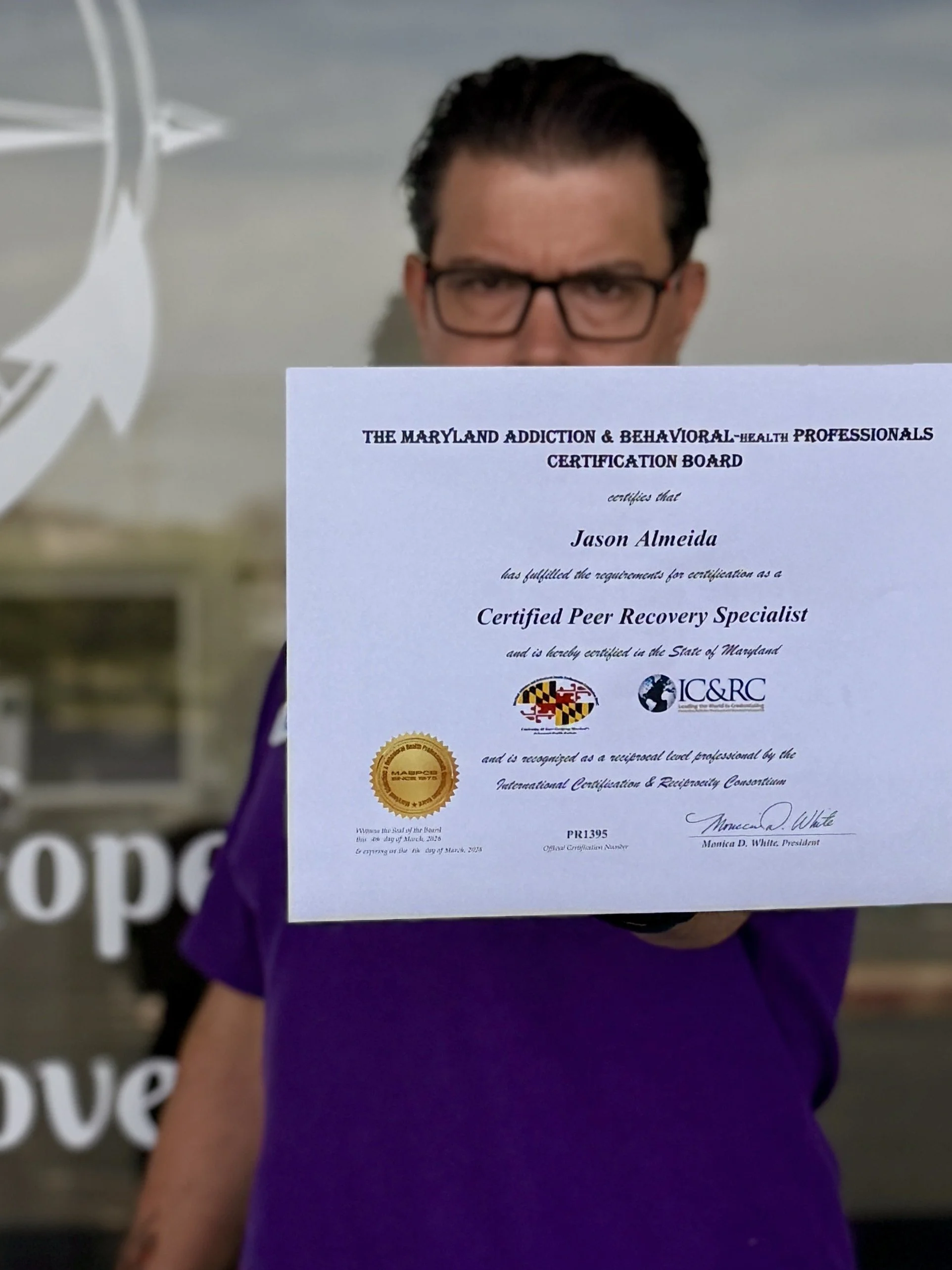 From Relapse to Real Purpose: Jason Almeida’s Journey to Becoming a Certified Peer Recovery Specialist