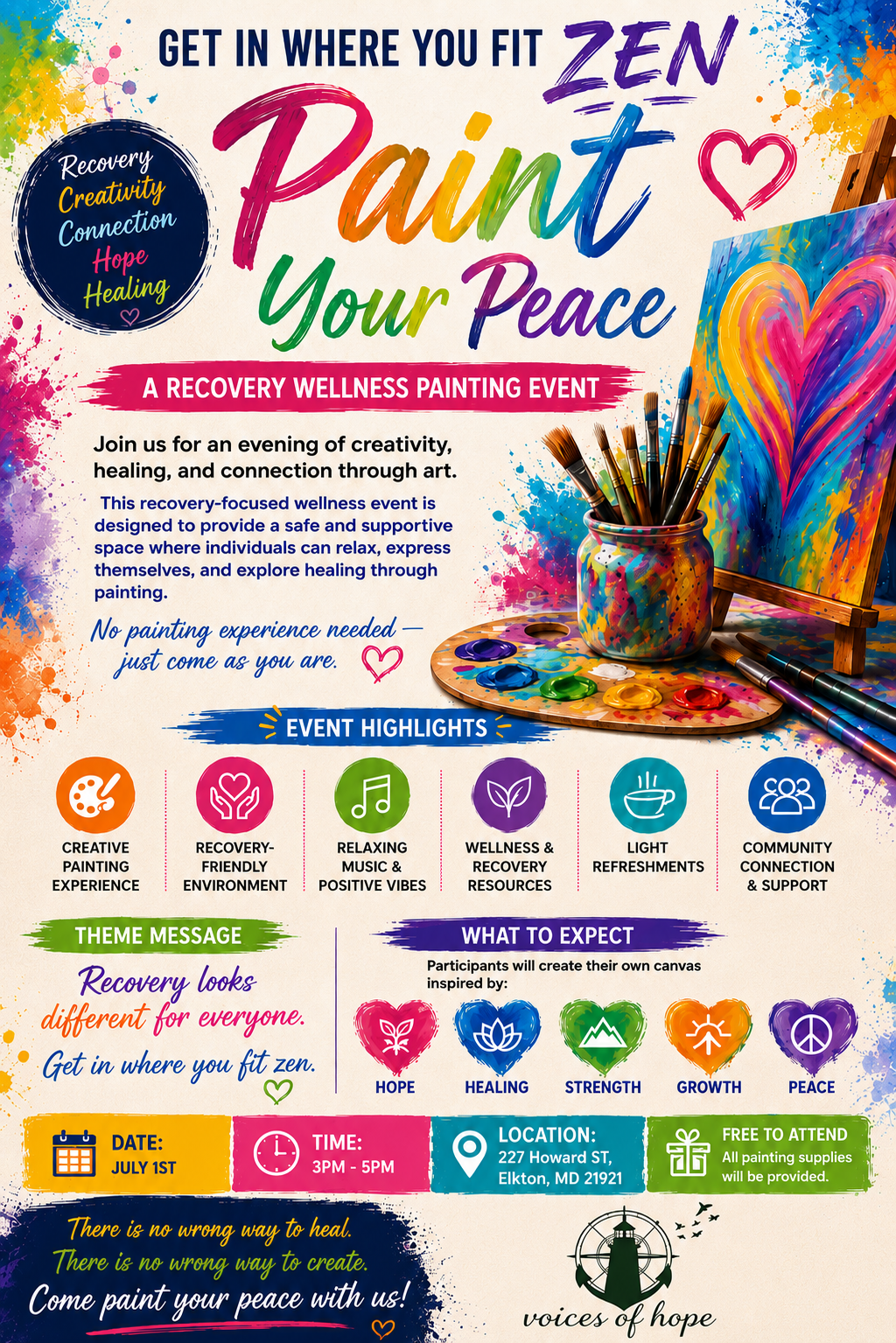 🎨💛 Paint Your Peace – Wellness Event 💛🎨