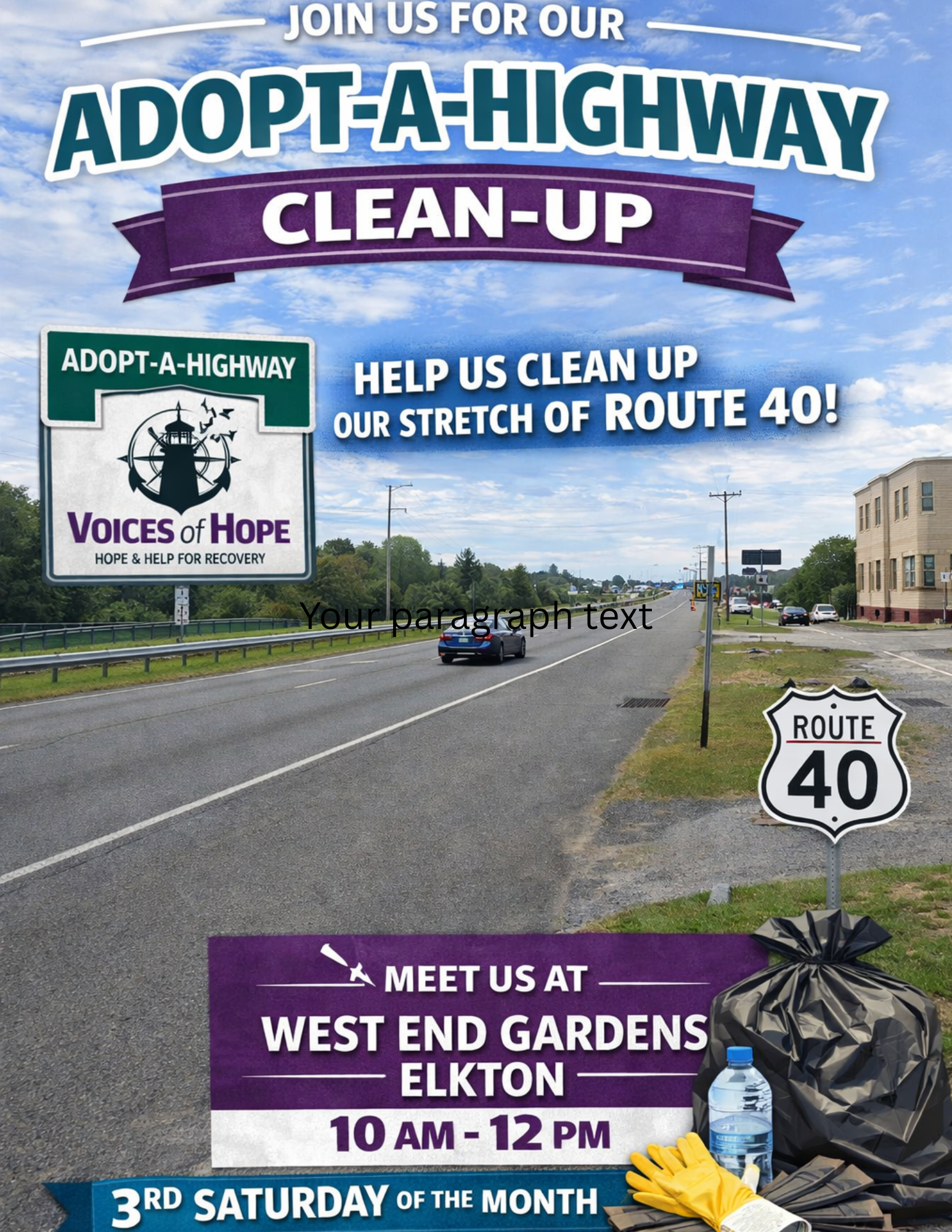💜 Cecil Adopt-A-Highway This Month