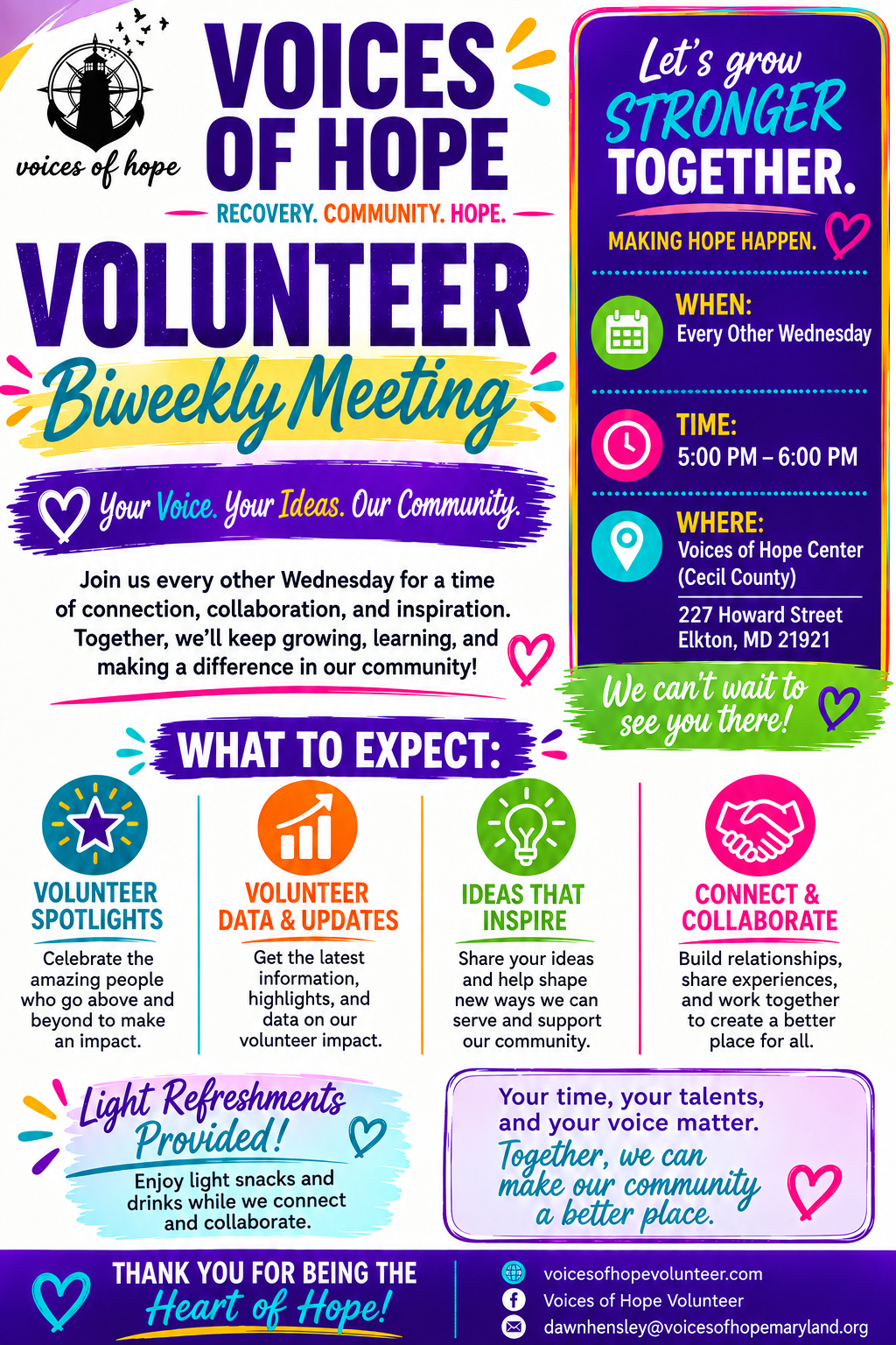 Volunteer Biweekly Meeting 