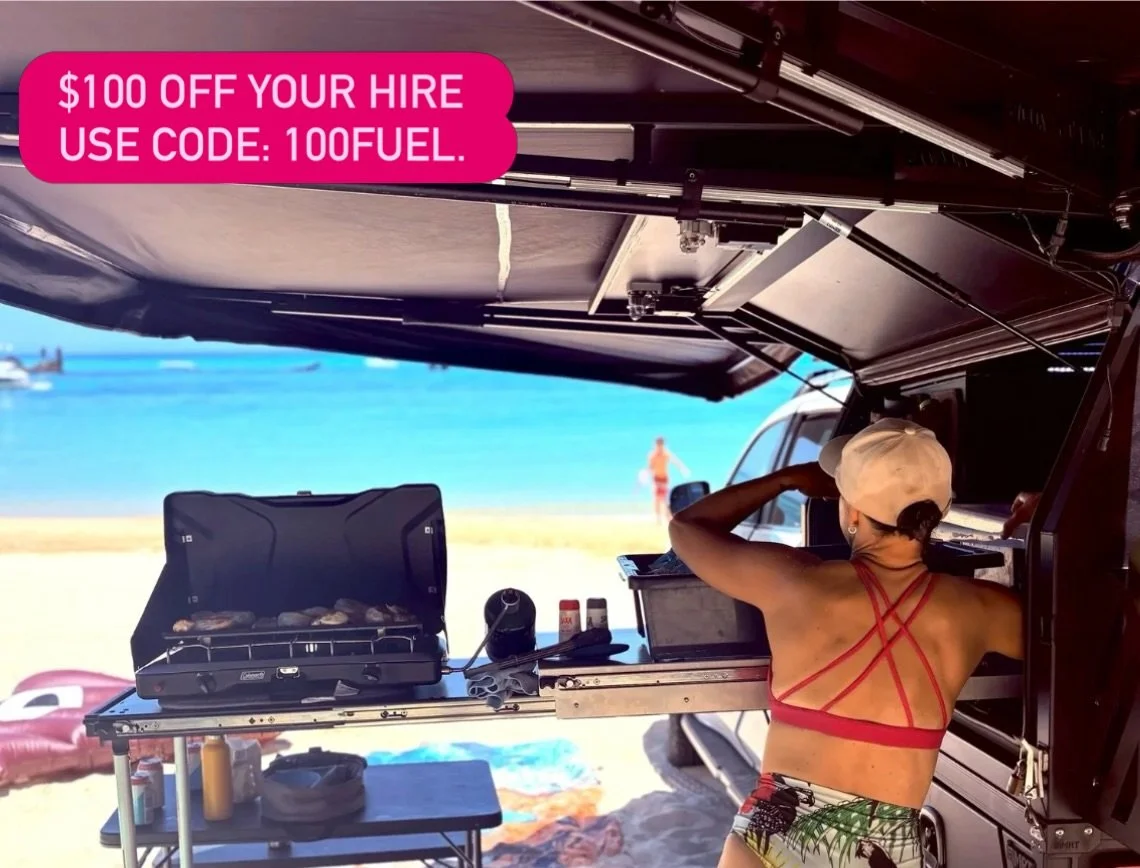 Fuel prices got you second-guessing your next trip? 🤙
We hear you. That&rsquo;s why we&rsquo;re giving $100 back on any booking made in April for a May or June adventure. Put it straight toward fuel and get that adventure.
May and June on the Sunshi