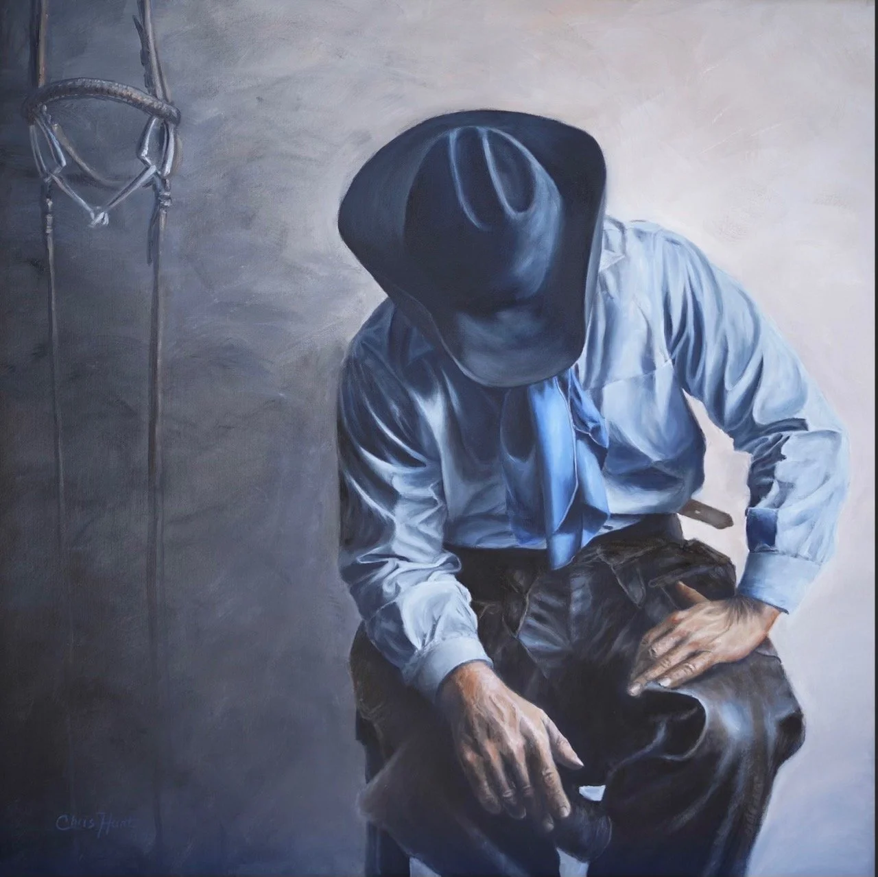 SOLD • Long Day, Oil on Canvas, 30 x 30 inches