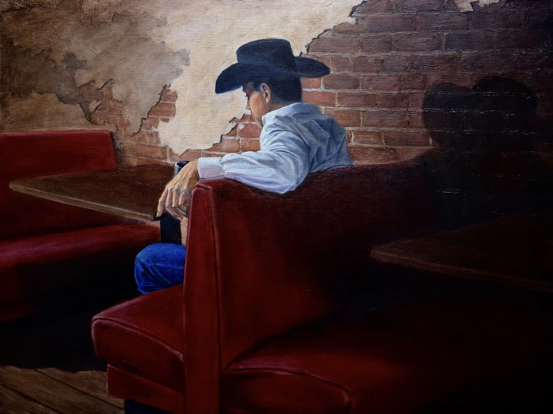AVAILABLE • Long Day Ahead, Oil on Linen, 18 x 24 inches