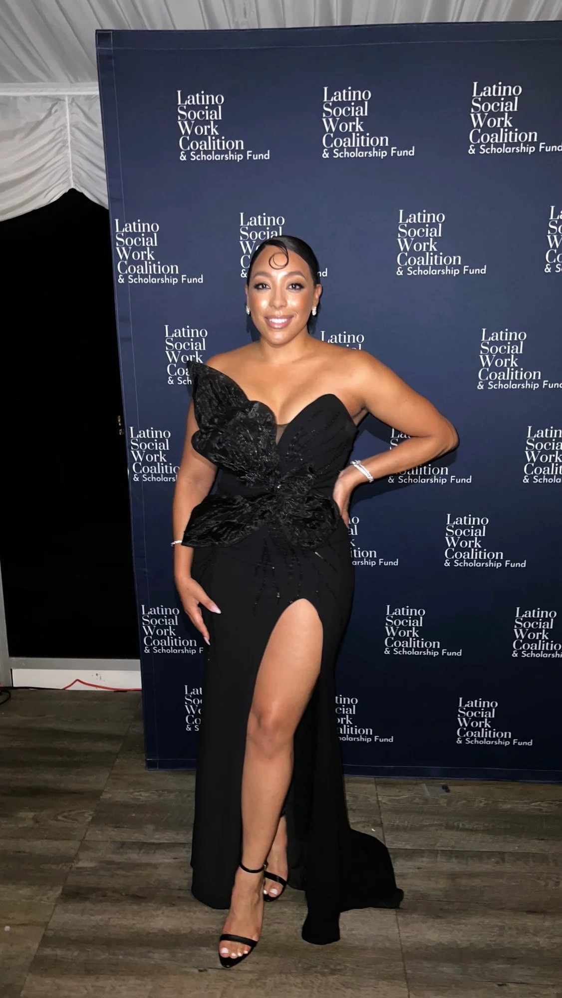 Claudia “Chula in Charge” styled for gala event