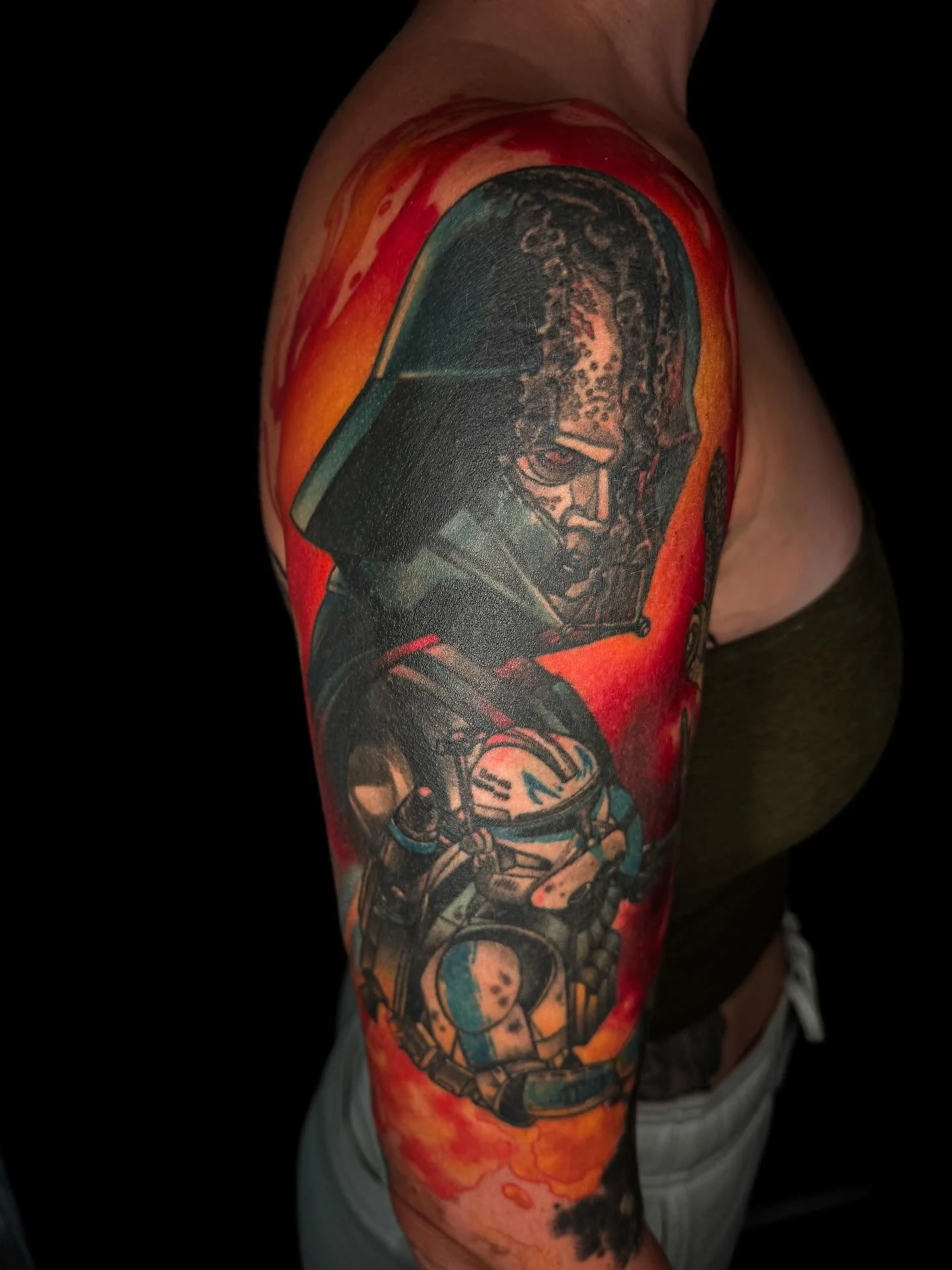 &ldquo;Anakin is gone&hellip; I am what remains.&rdquo;
Another chapter complete &mdash; this Star Wars half sleeve is finished, and yes&hellip; we even took it into the armpit with Ahsoka&rsquo;s Fulcrum 😱🔥

Huge thanks to Claire for trusting me w