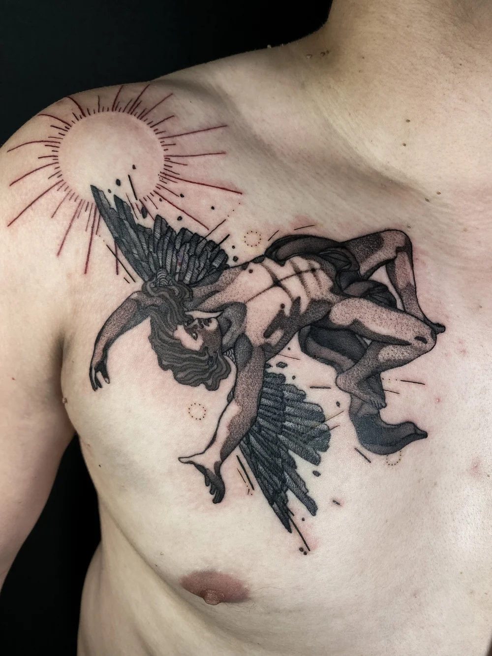 Custom tattoo work by Dillon Eaves, tattoo artist in Eugene Oregon and Los Angeles