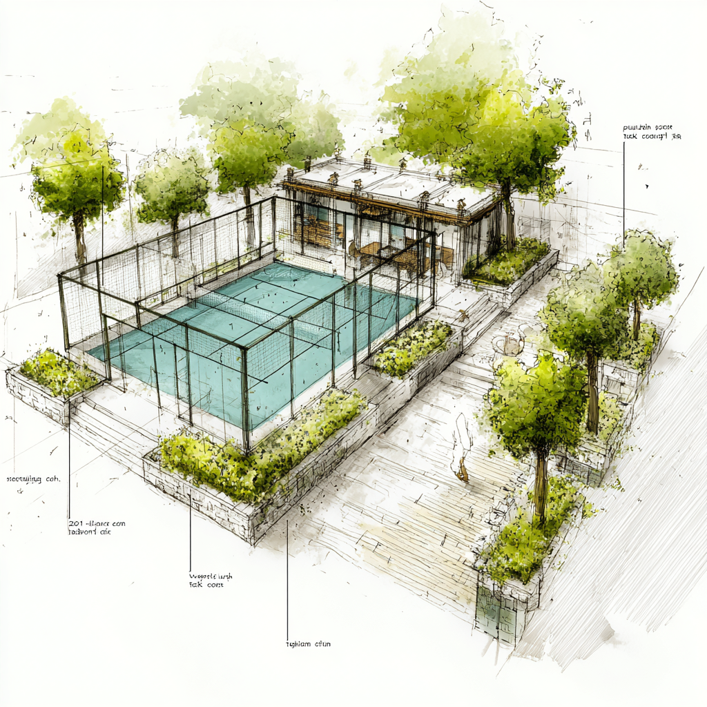 Padel courts