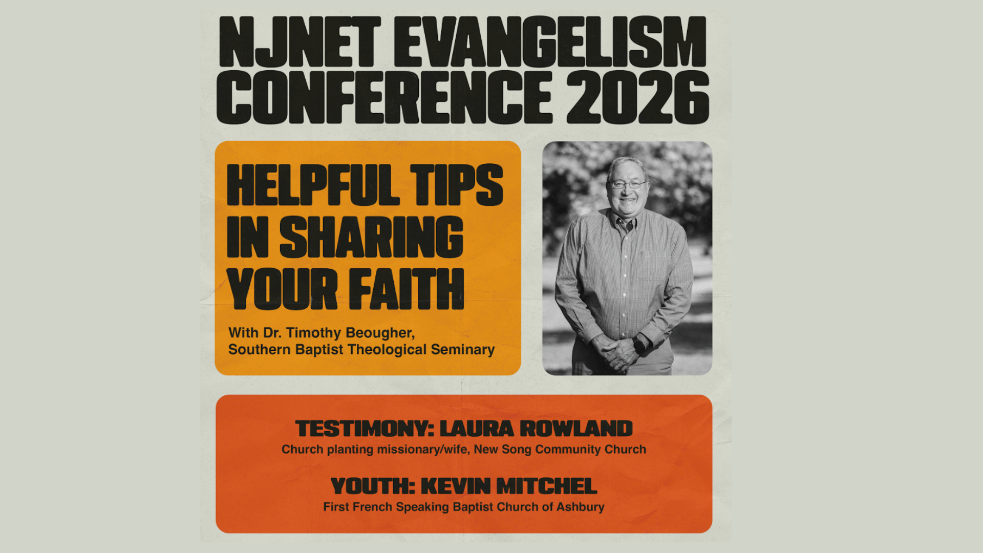 NJNet Evangelism Conference, Dr. Timothy Beougher, Southern Seminary 