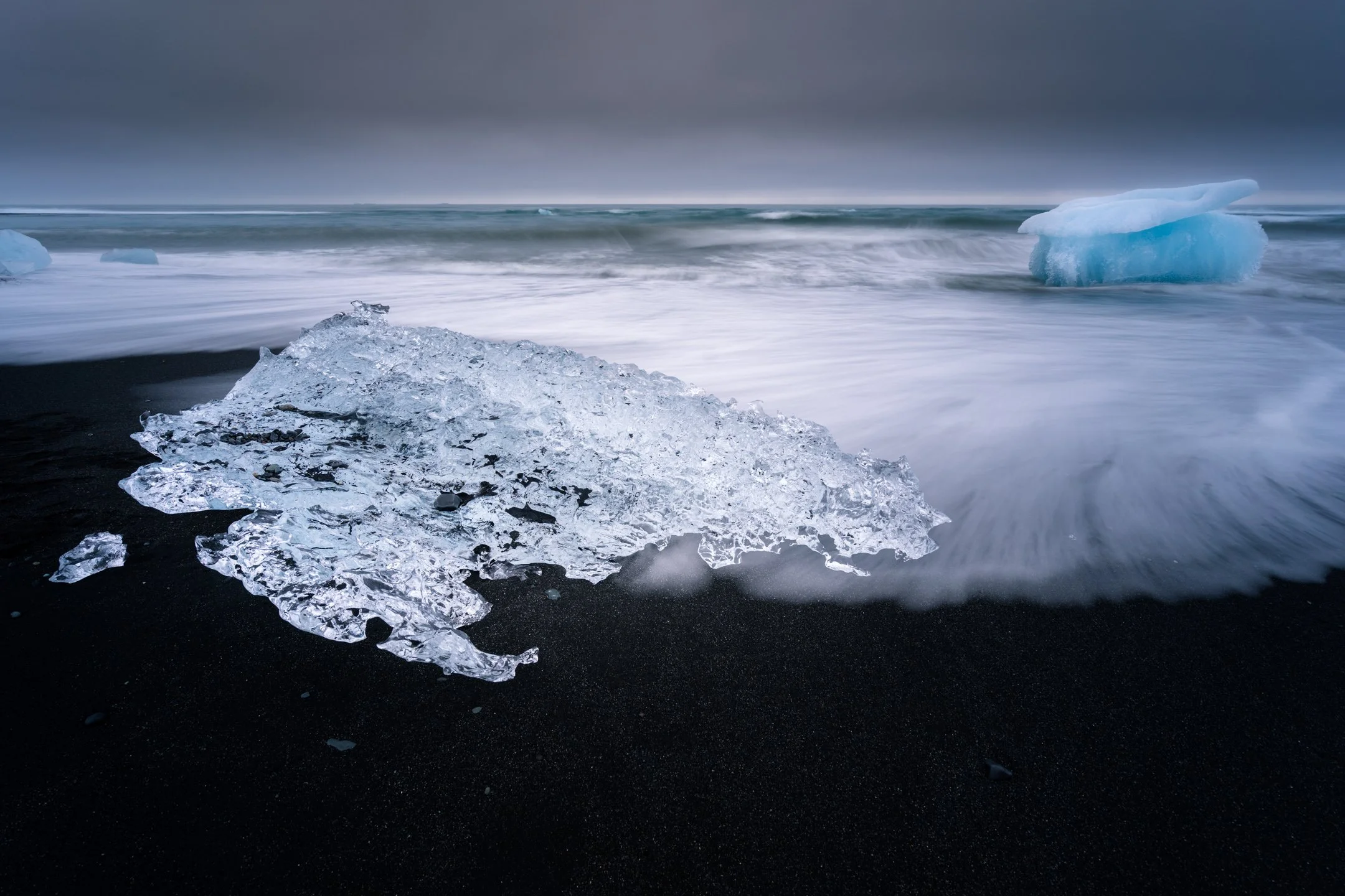 Diamond on the Black Sand Beach