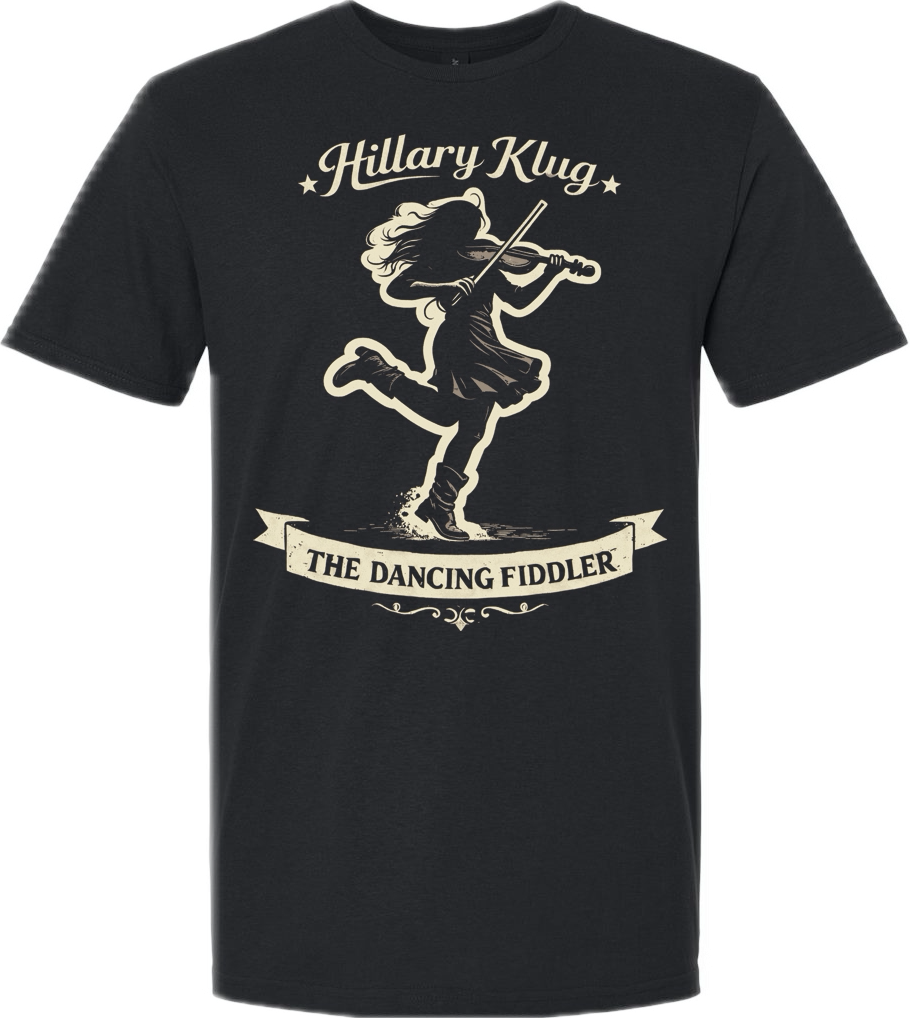 Black Dancing Fiddler T-Shirt