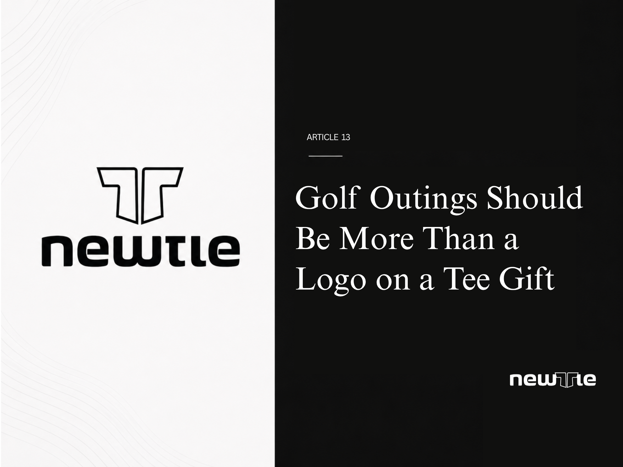 Golf Outings Should Be More Than a Logo on a Tee Gift