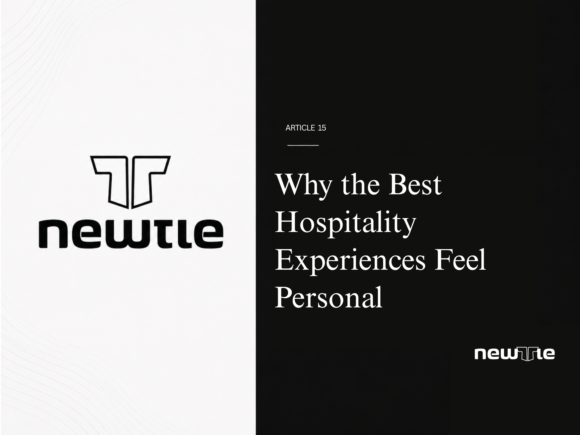 Why the Best Hospitality Experiences Feel Personal