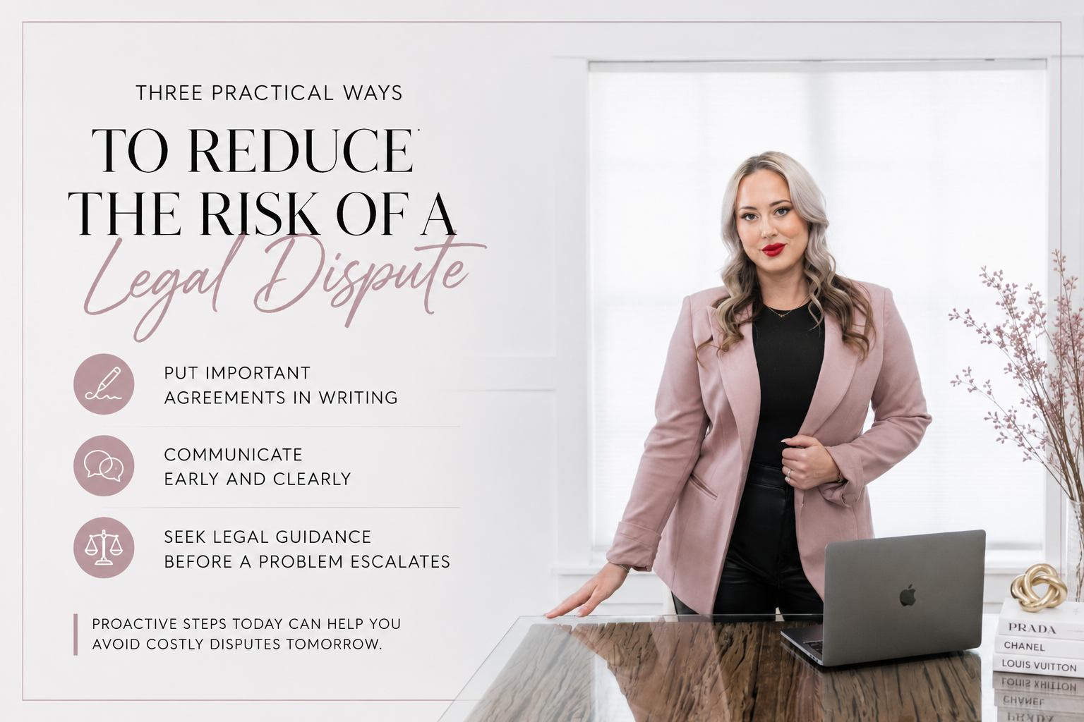 Three Practical Ways to Reduce the Risk of a Legal Dispute