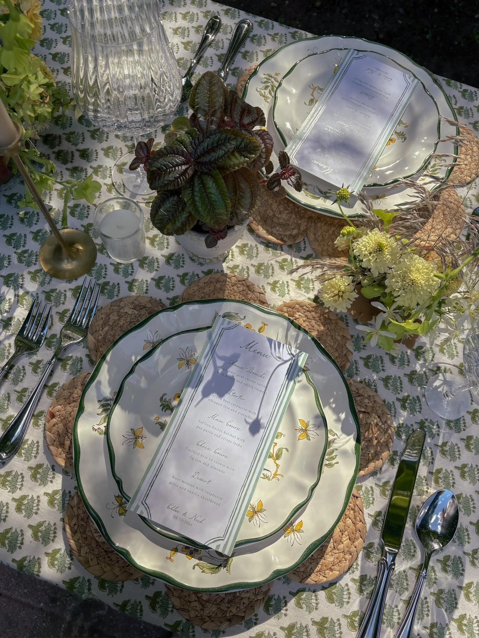 Hudson Valley wedding reception table