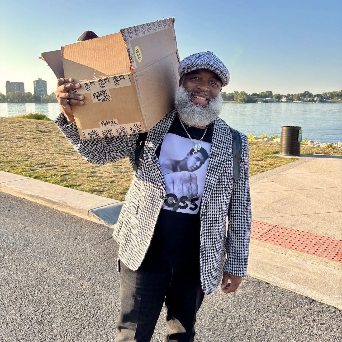 He looked at me like, who&rsquo;s this bald guy asking me to carry boxes?⁠
I smiled and said, &ldquo;Heading into Leadership Detroit. You too?&rdquo;⁠
⁠
He nodded. I popped my trunk and together we carried the boxes of books I needed for my morning w