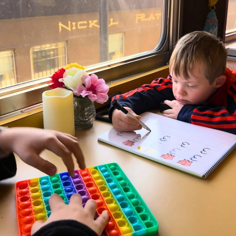 We did our homework. Then we showed up. Then our boys lit up. ✨

As a disability advocate, mom of two kids &mdash; one with Down syndrome, one with ADHD &mdash; I don't just hope an outing will go well. I plan for it. The @nickelplateexpress in Noble