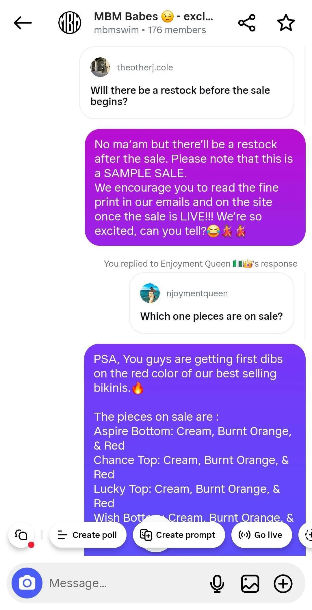 Sample sale broadcast channel screenshot 4.jpg