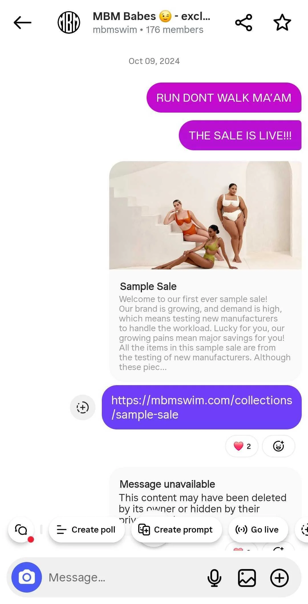 Sample sale broadcast channel screenshot 2.jpg