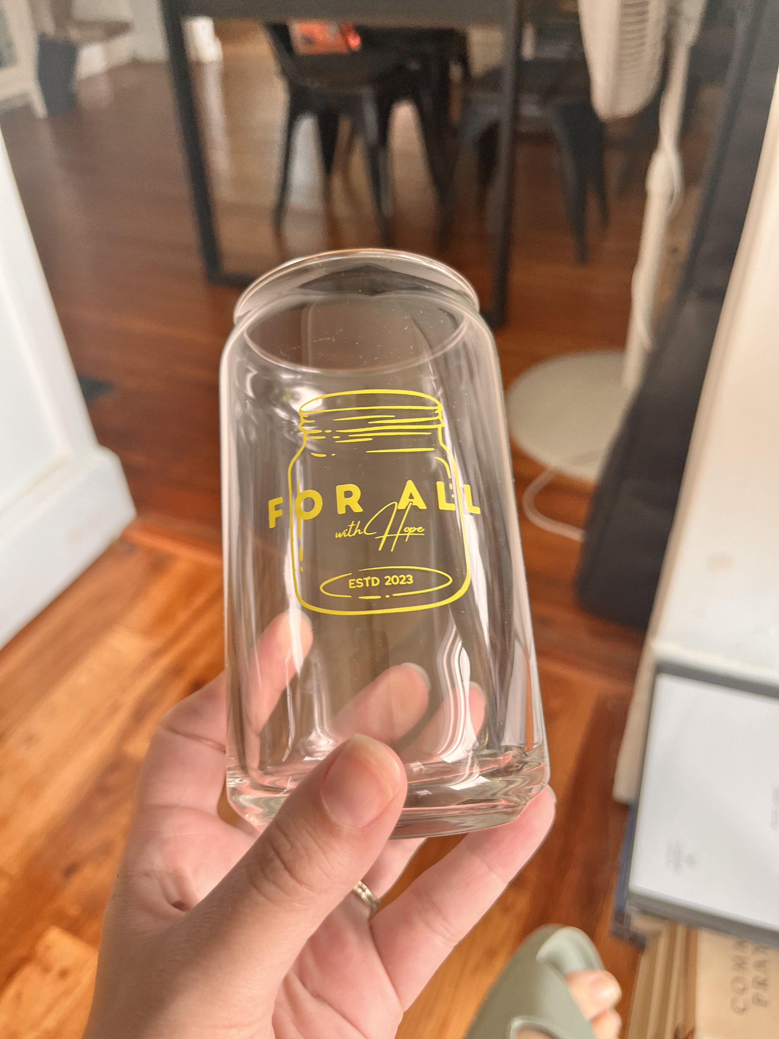 FOR ALL Can-Shaped Glass