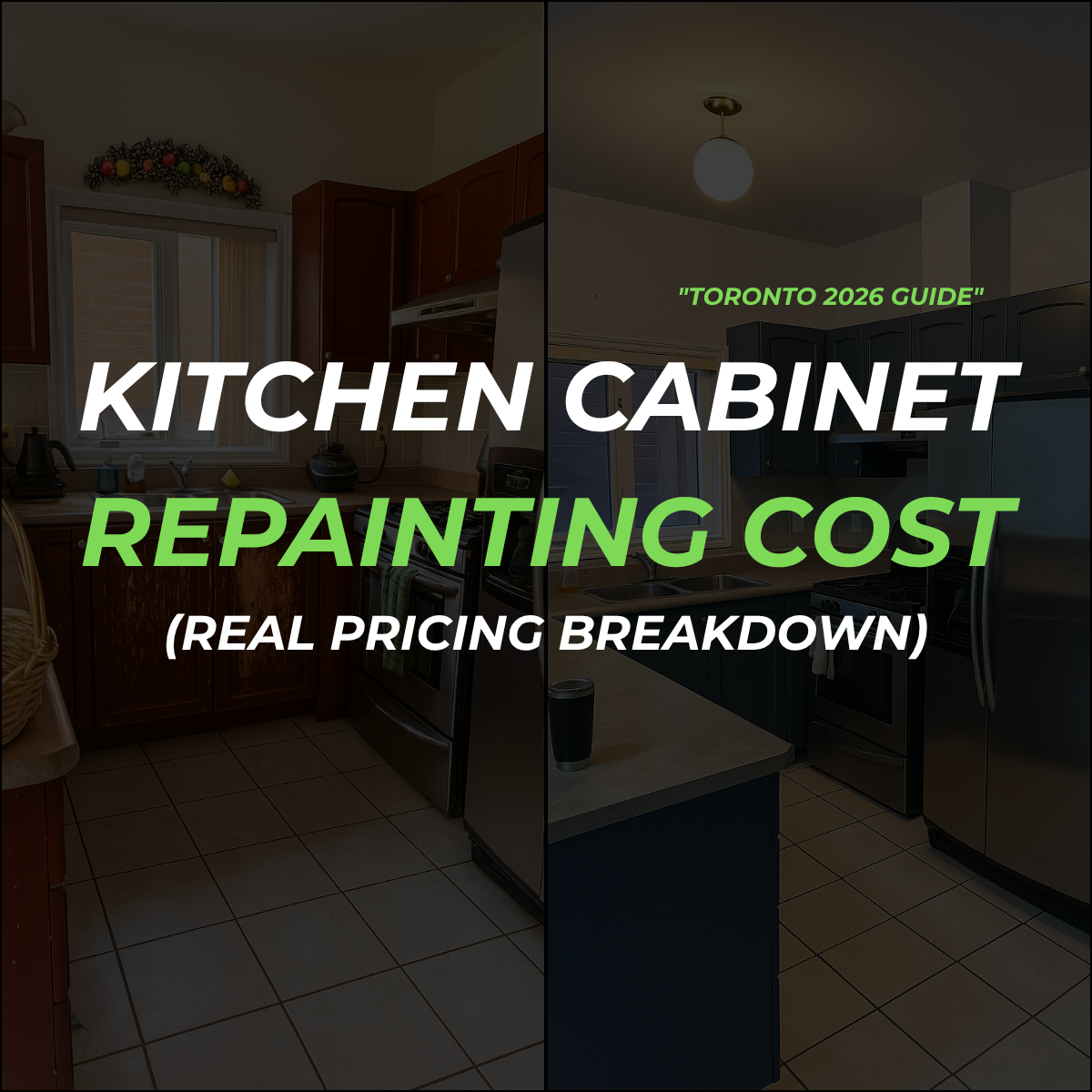 Kitchen Cabinet Repainting Cost in Toronto (2026 Guide)