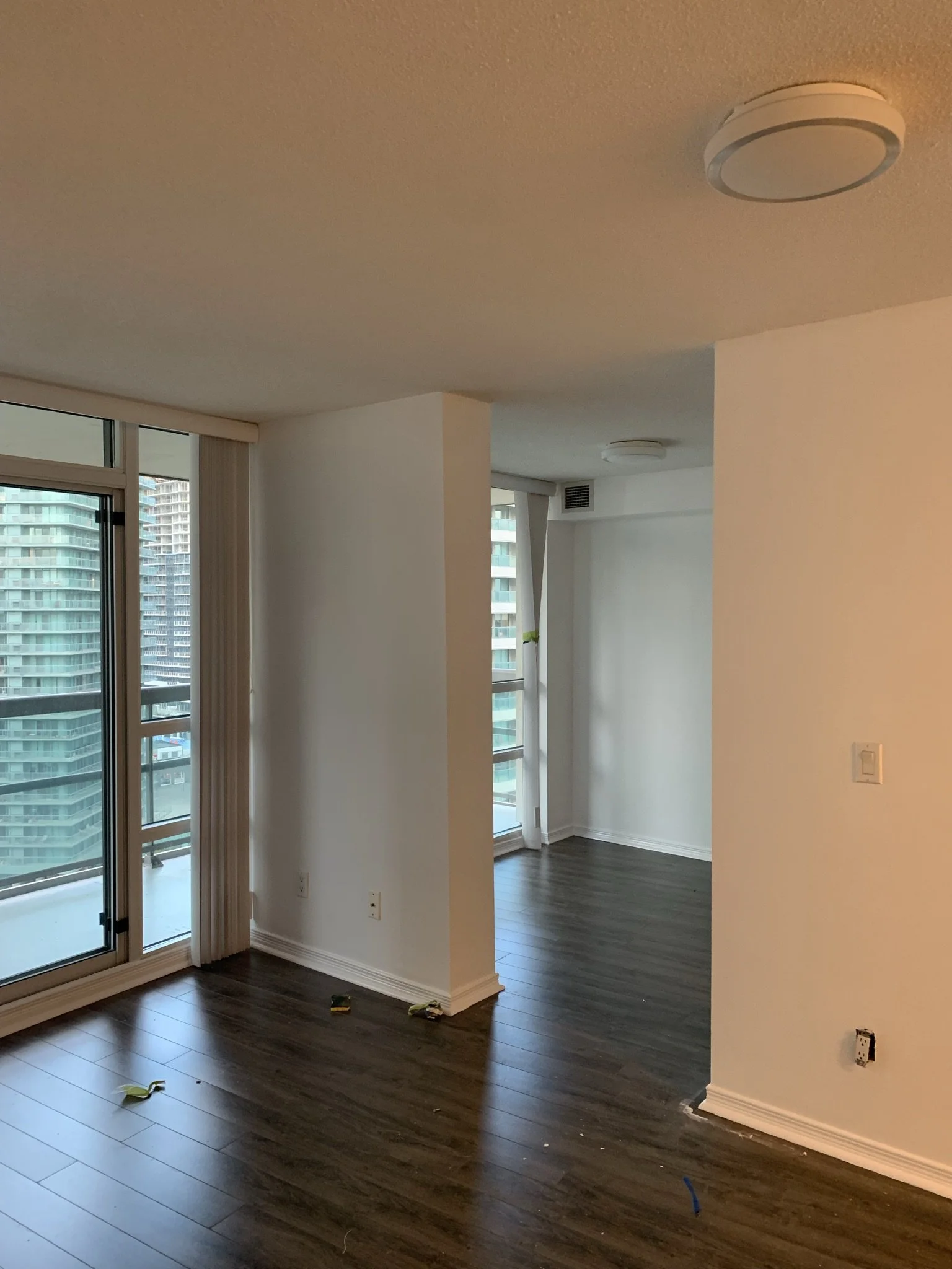 Entryway or hallway painting project in a GTA apartment unit