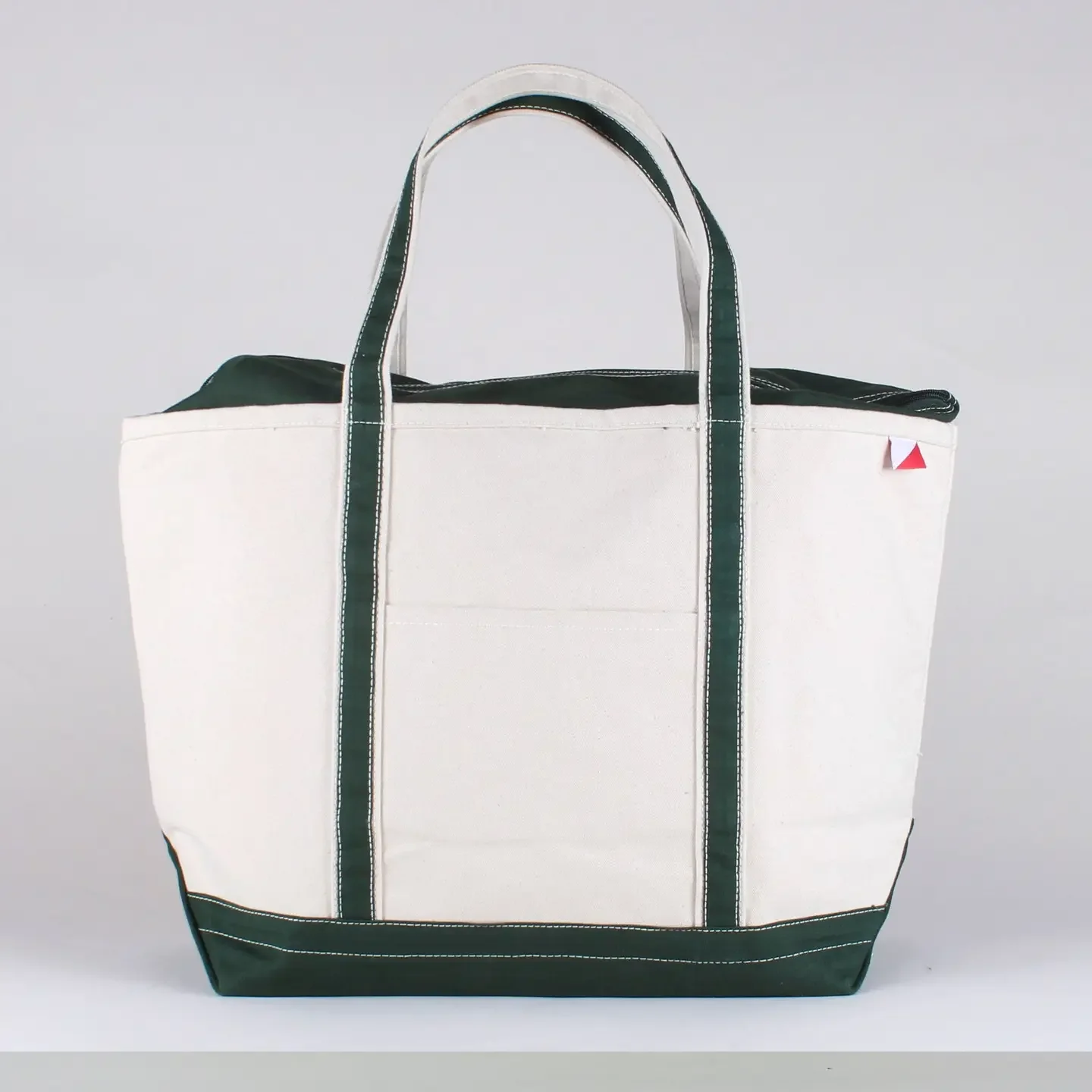 XL SB Hunter Green Canvas tote.webp