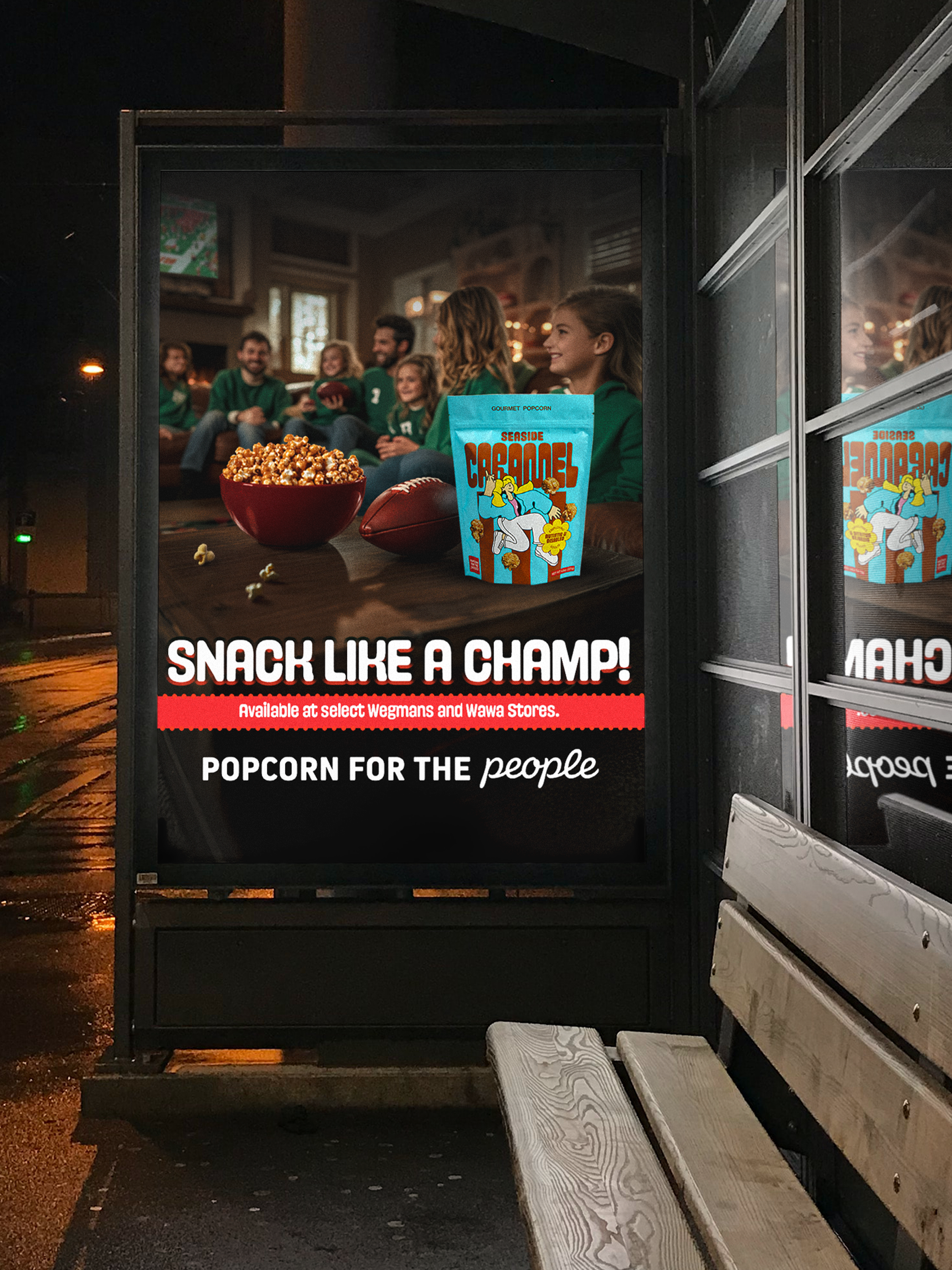 Popcorn for the People, Super Bowl Game day Ad.
