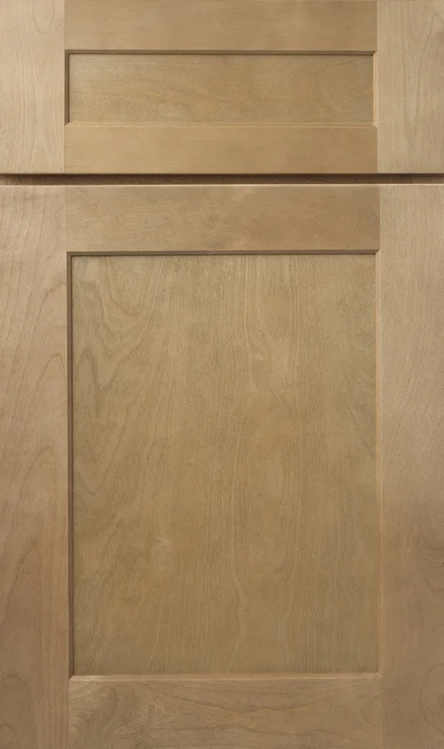Timberpeak Cabinetry TSK · Shaker Karamel cabinet door sample