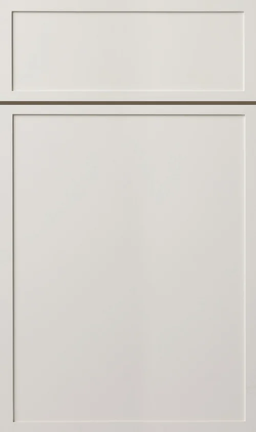 Timberpeak Cabinetry CDW · Dove White cabinet door sample