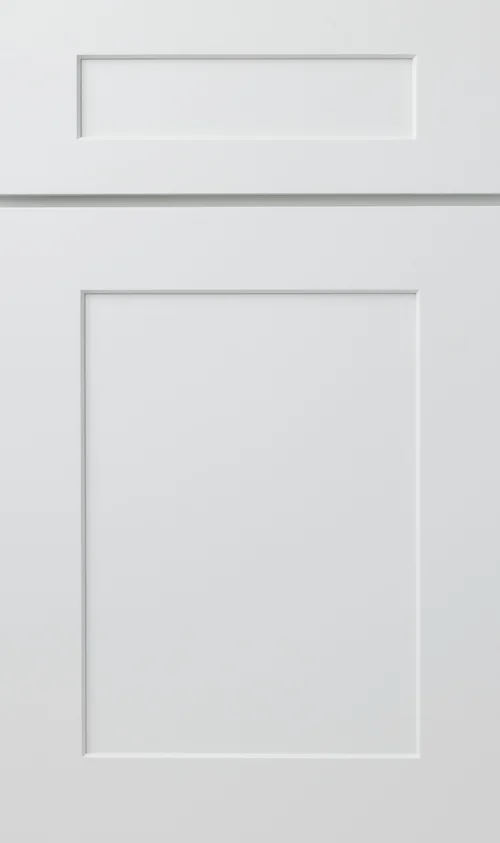 Timberpeak Cabinetry TSW · Shaker White cabinet door sample