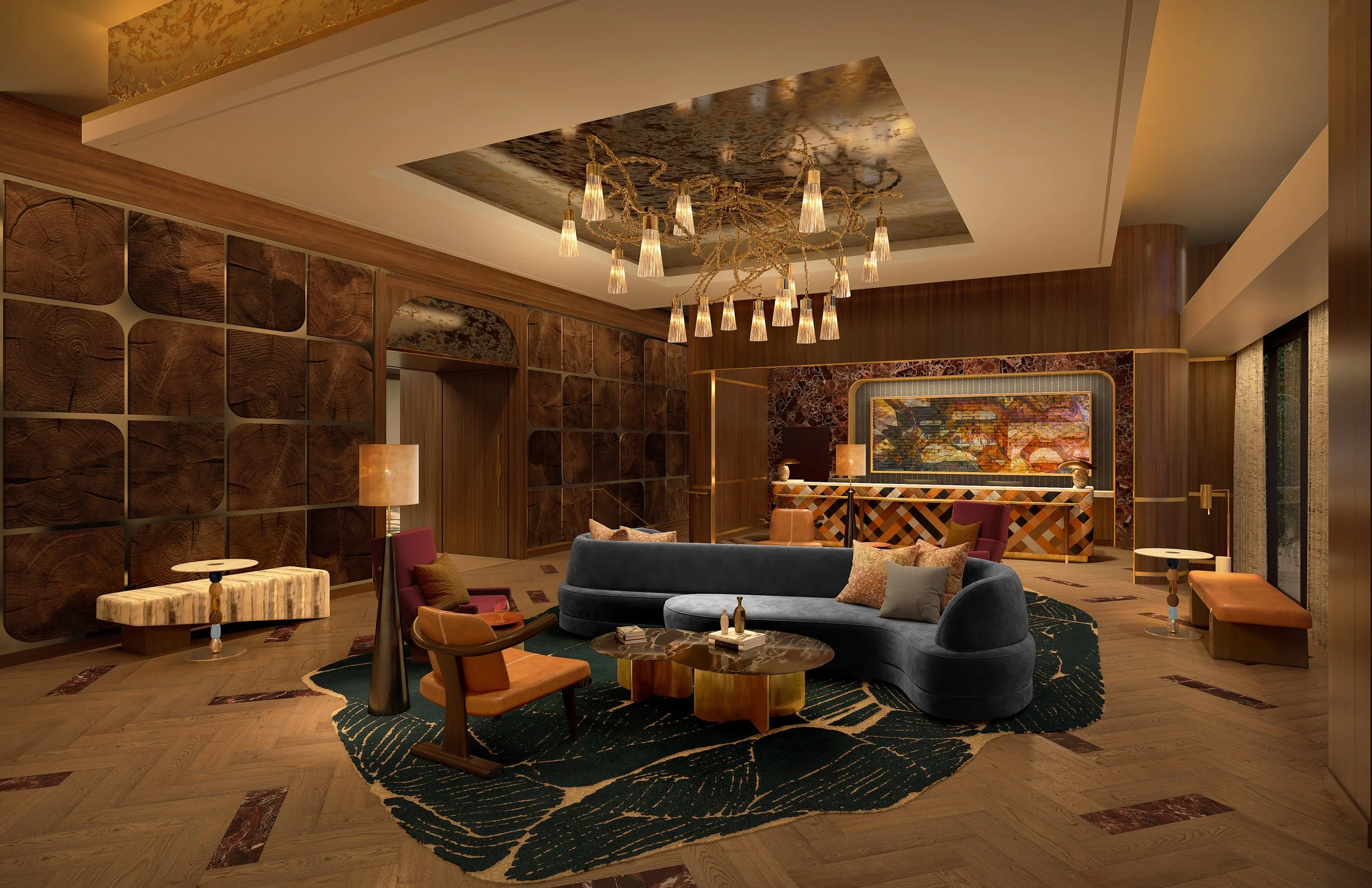 Hospitality Hotel Lobby