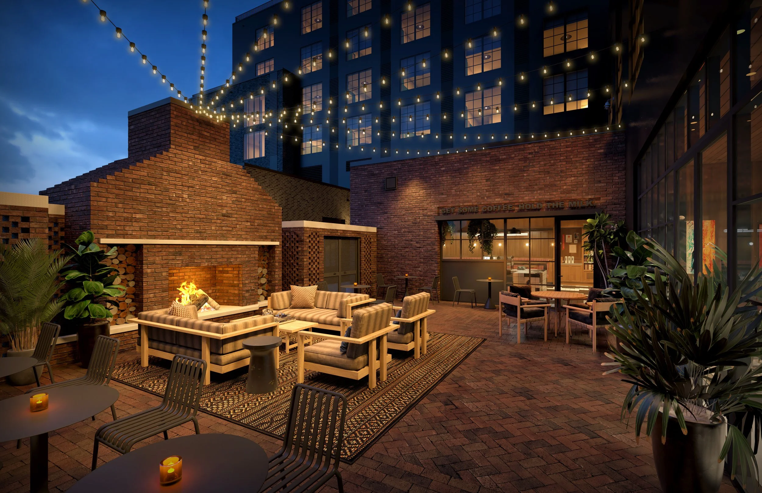 Junto Hotel Courtyard, Columbus, OH