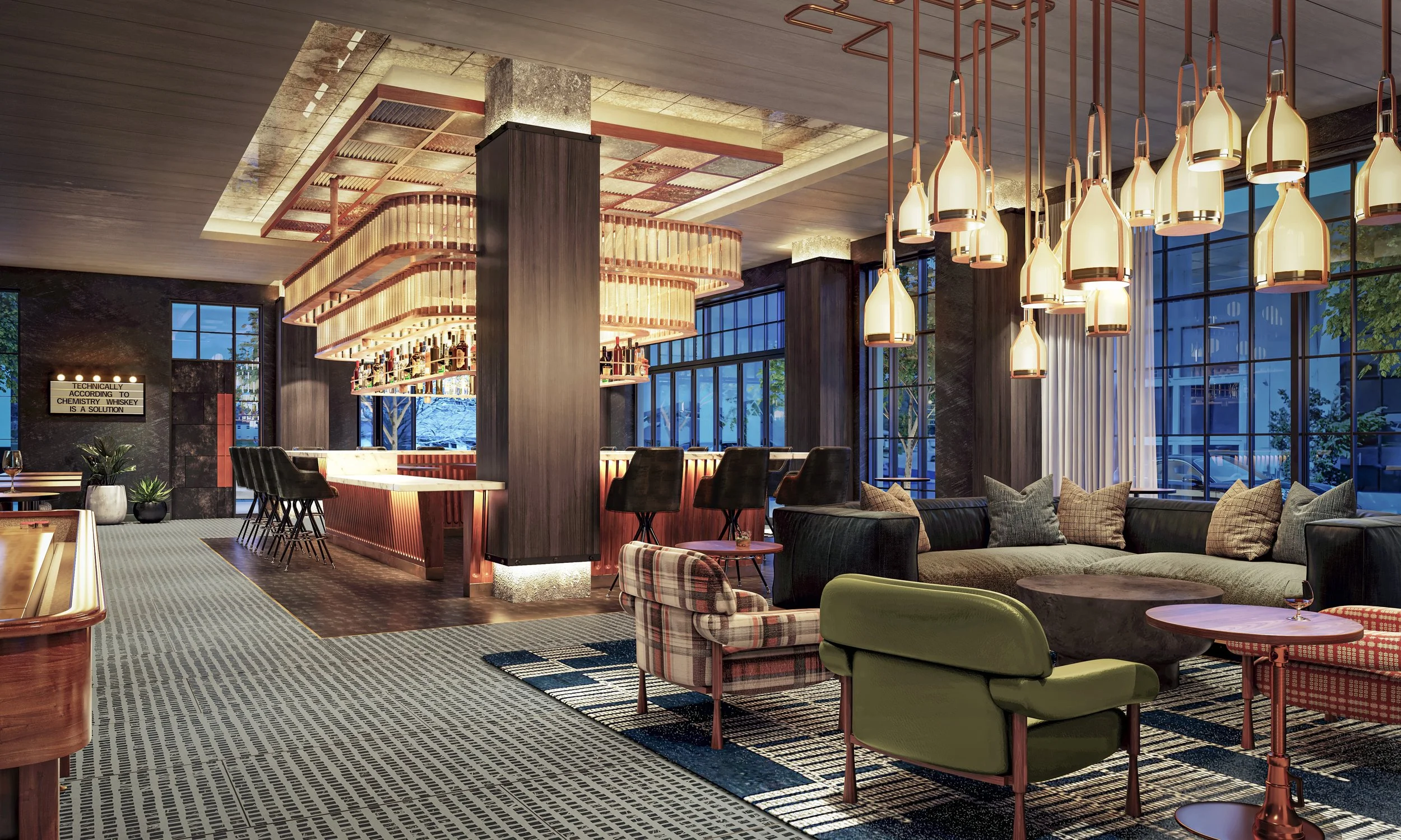 Hospitality Hotel Lobby Bar