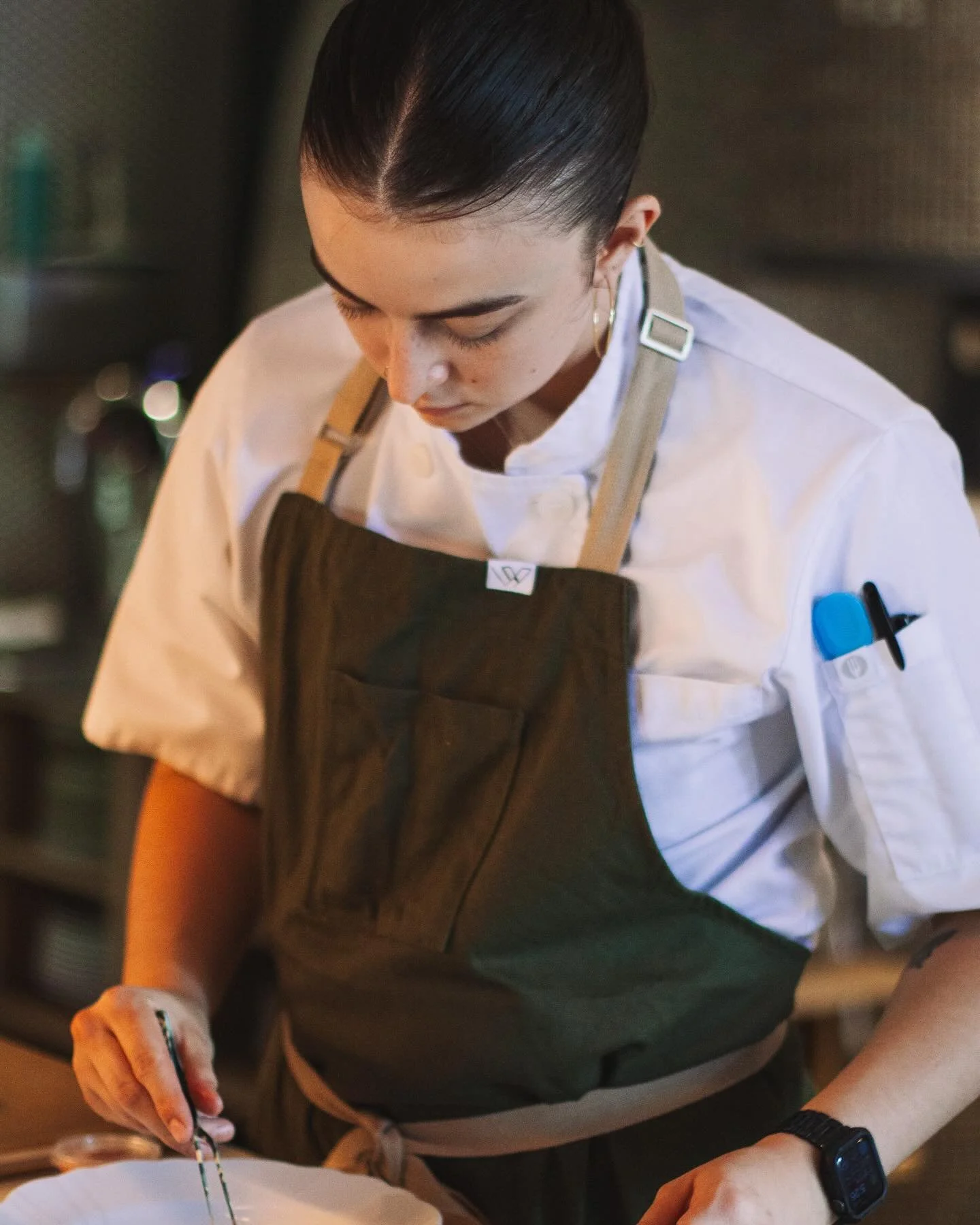 We&rsquo;re beyond excited to share our brand-new custom aprons, crafted specially for us by @chefandcocanada 

From the colour scheme (perfectly echoing our green banquettes) to the pocket placement, length, and overall design &mdash; every detail t