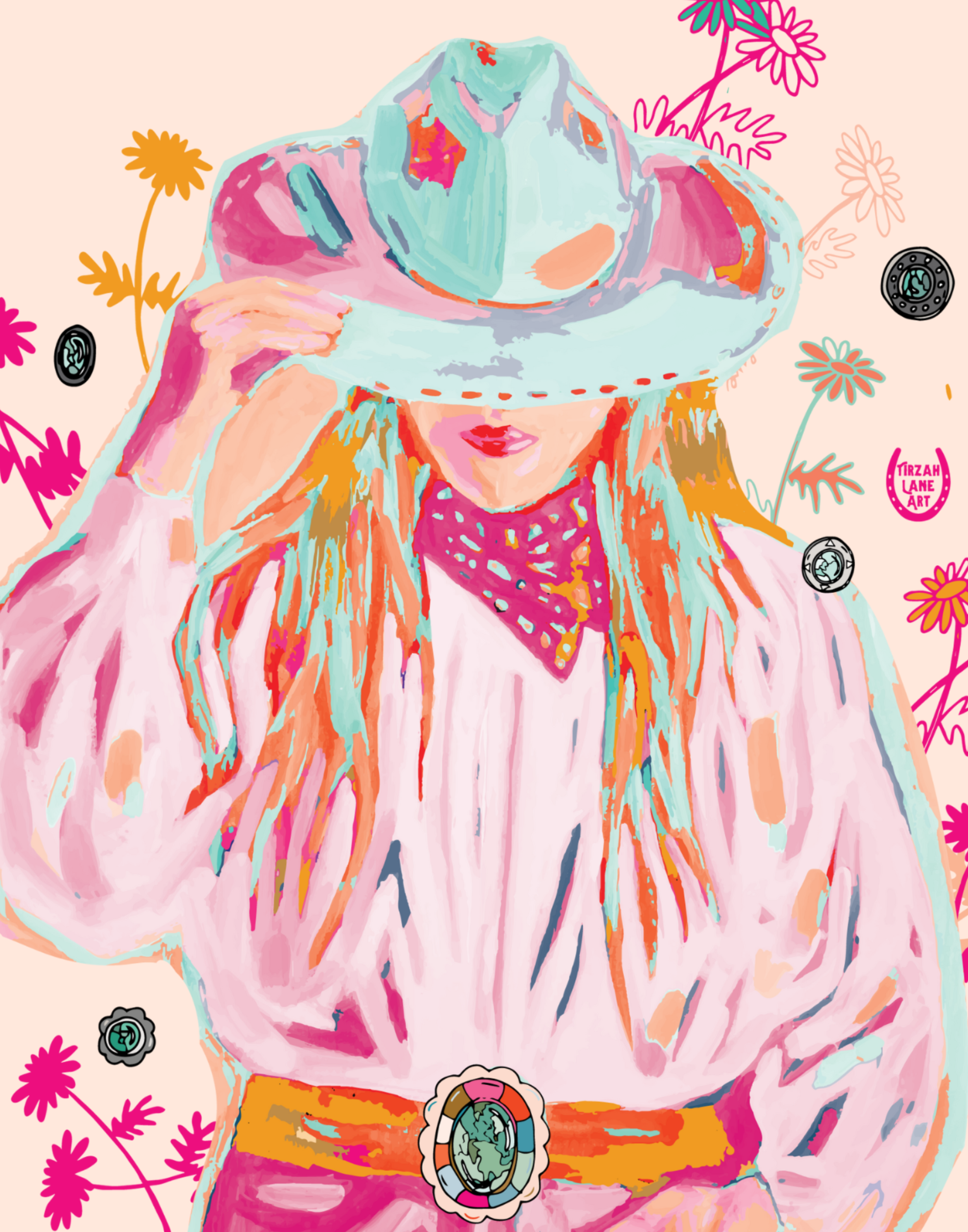 She's a Gem Cowgirl Portrait