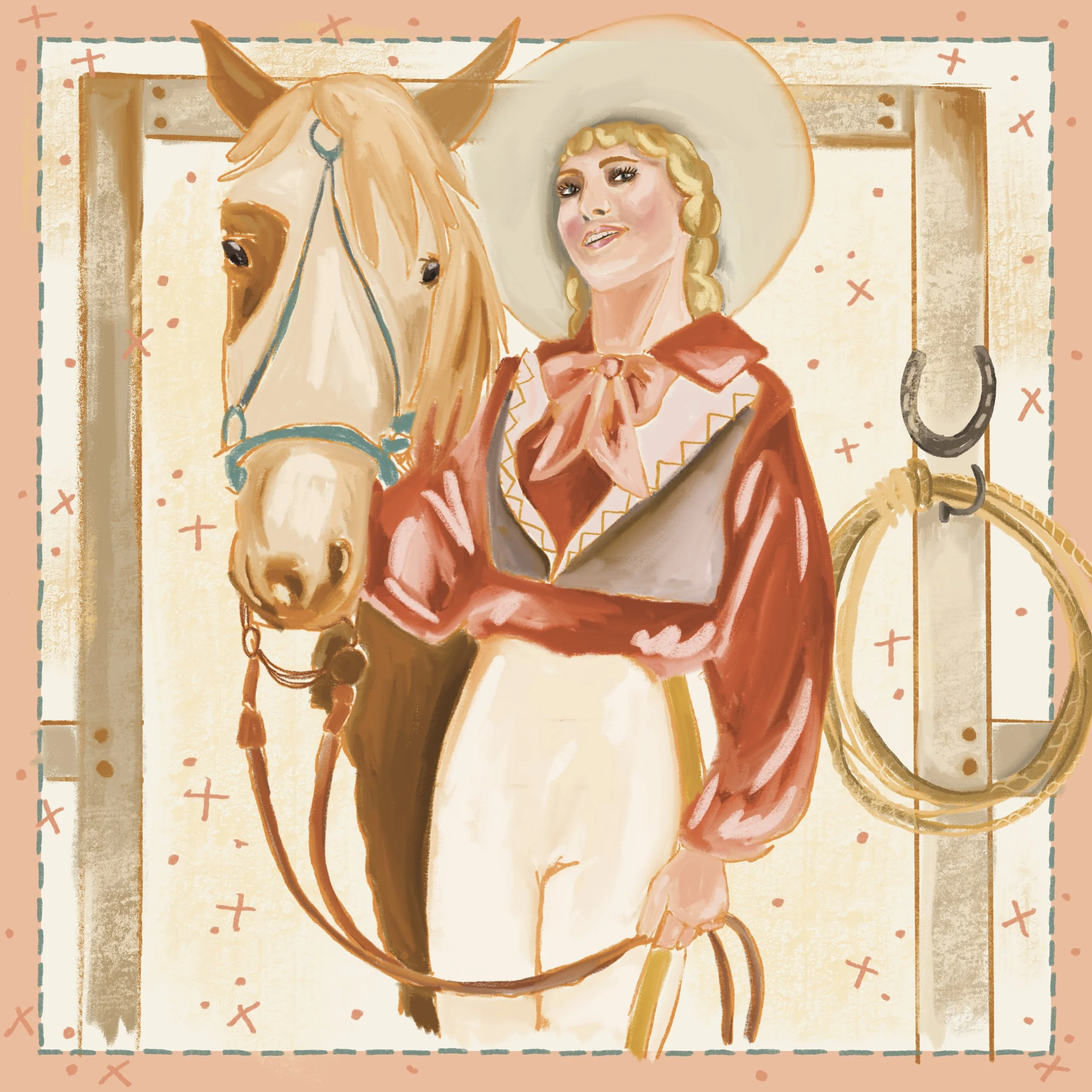 Star of the Rodeo Vintage Cowgirl
