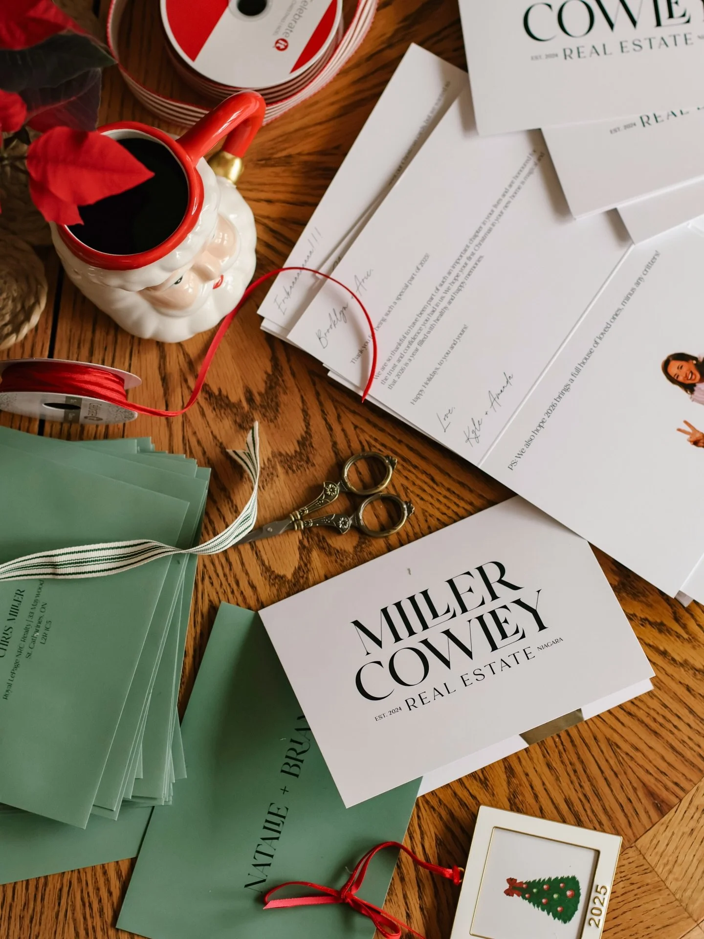 We're busy little elves over here in the Miller Cowley workshop!

This morning we're writing notes to our clients, cooperating agents, vendor friends and some of the sweet souls that helped shape the past year and we're taking a moment for the gratit