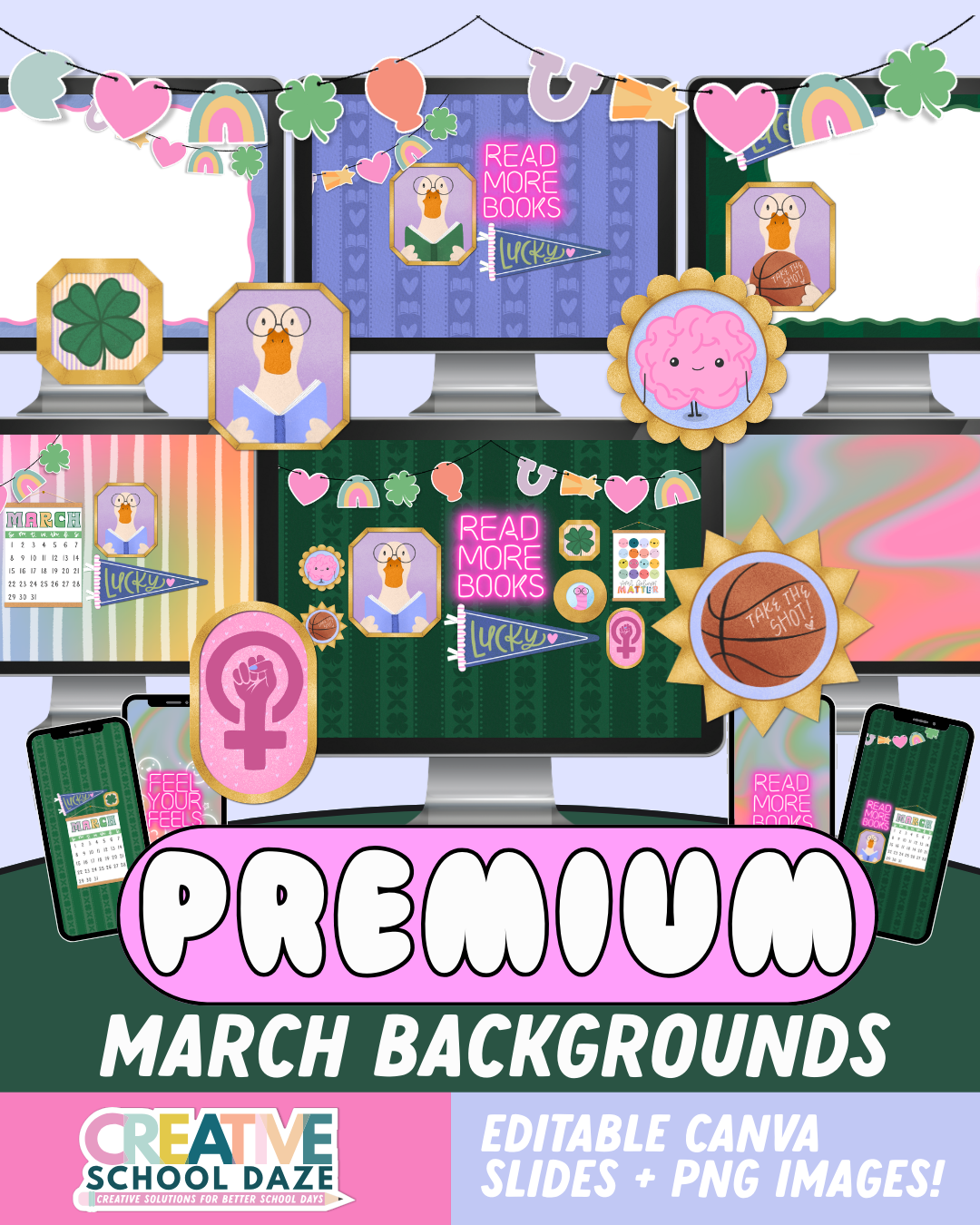 Premium March Backgrounds