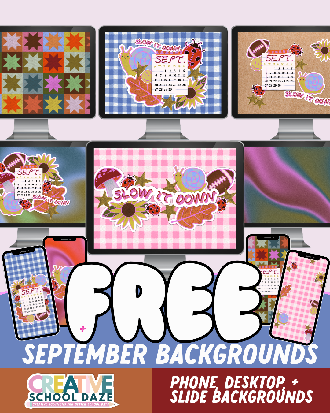Sept. FREE Backgrounds