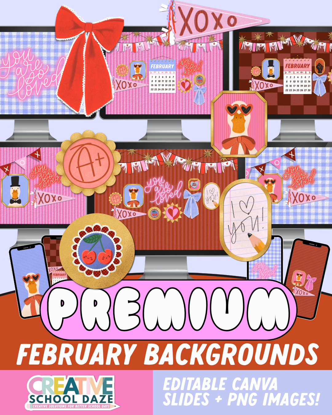 February PREMIUM Backgrounds