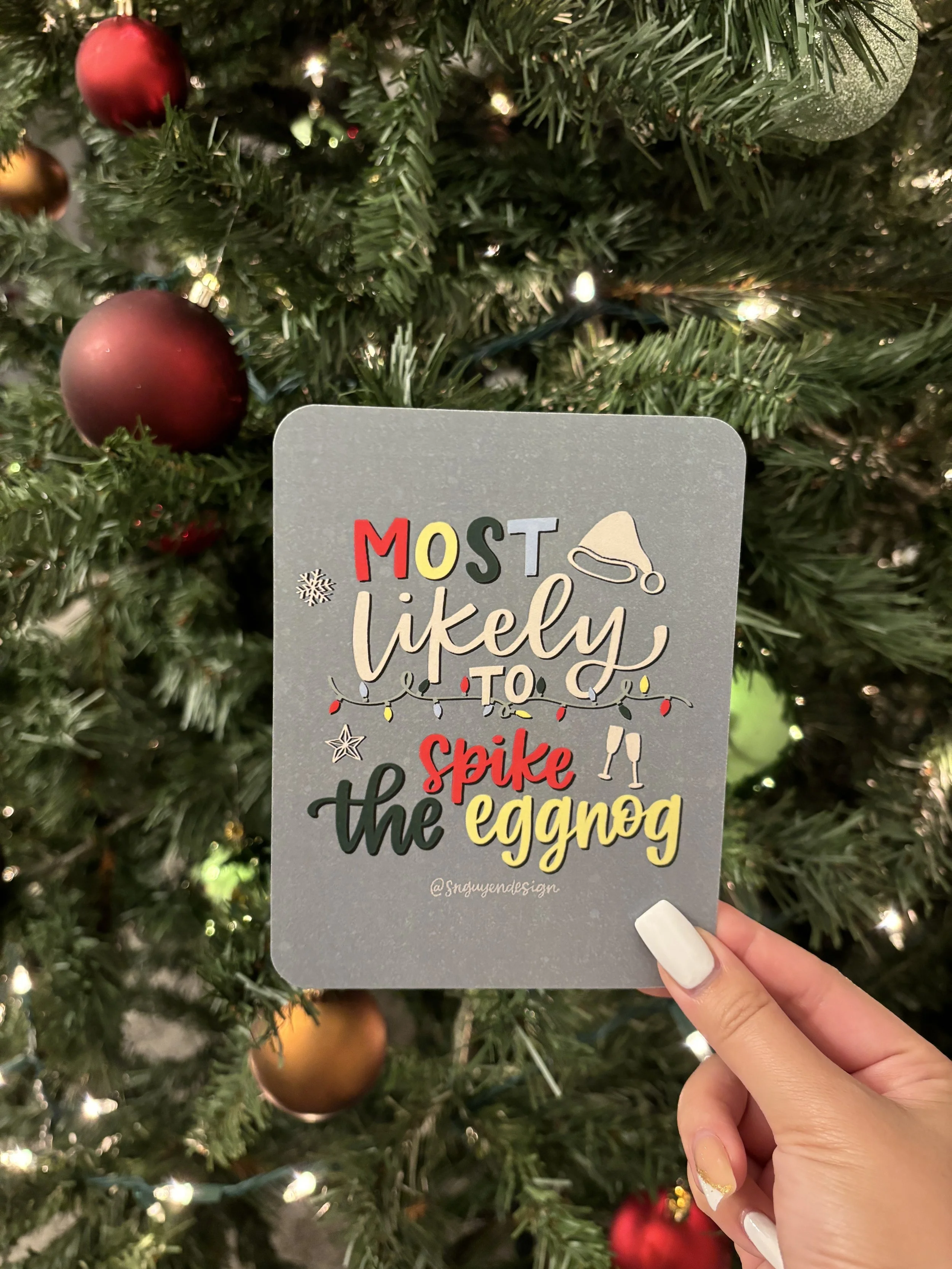 Most Likely to Spike the Eggnog Card