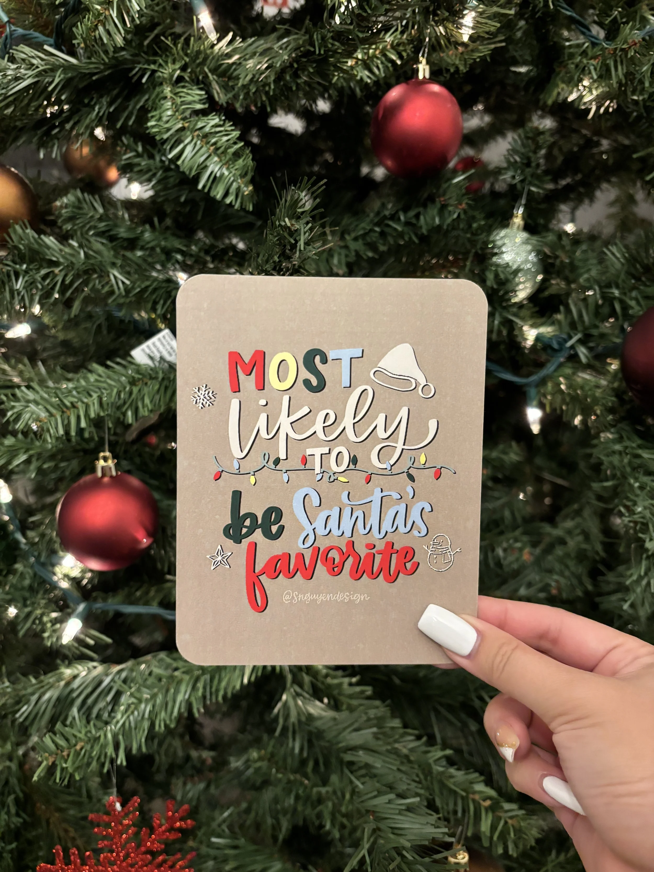 Most Likely to Be Santa's Favorite Card