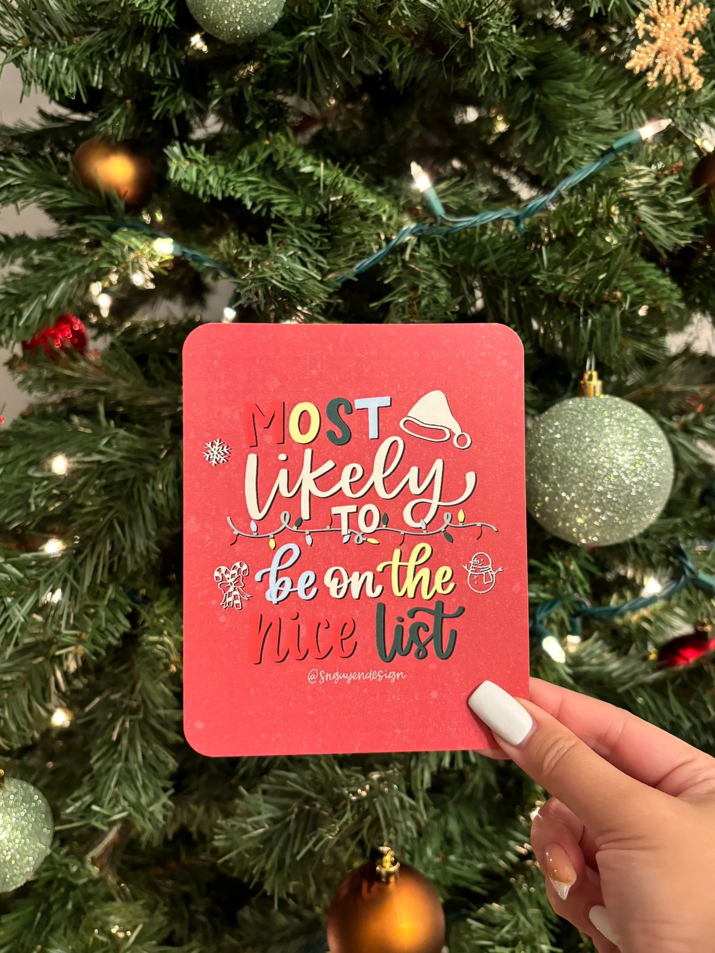 Most Likely to Be on the Nice List Card